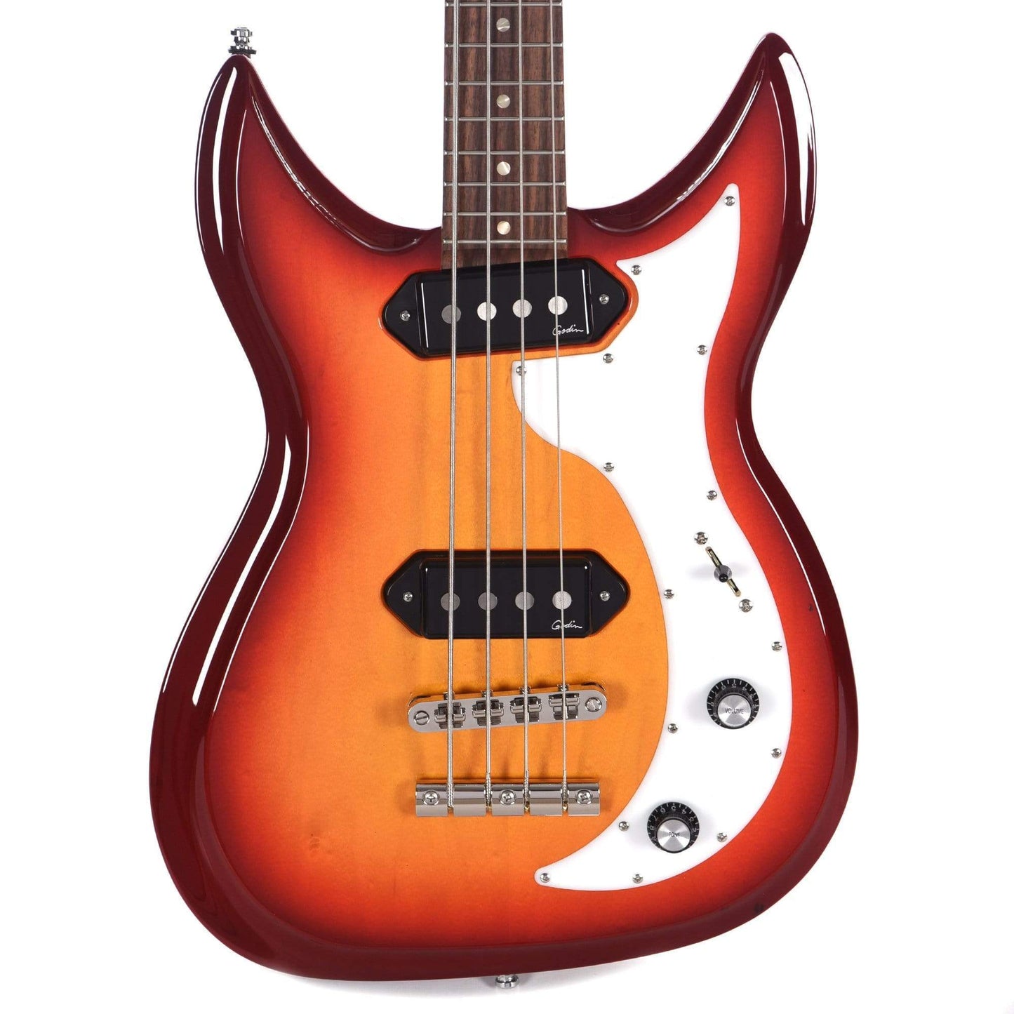 Godin Dorchester Bass Cherry Burst w/Kingpin Dogears Bass Guitars / 4-String