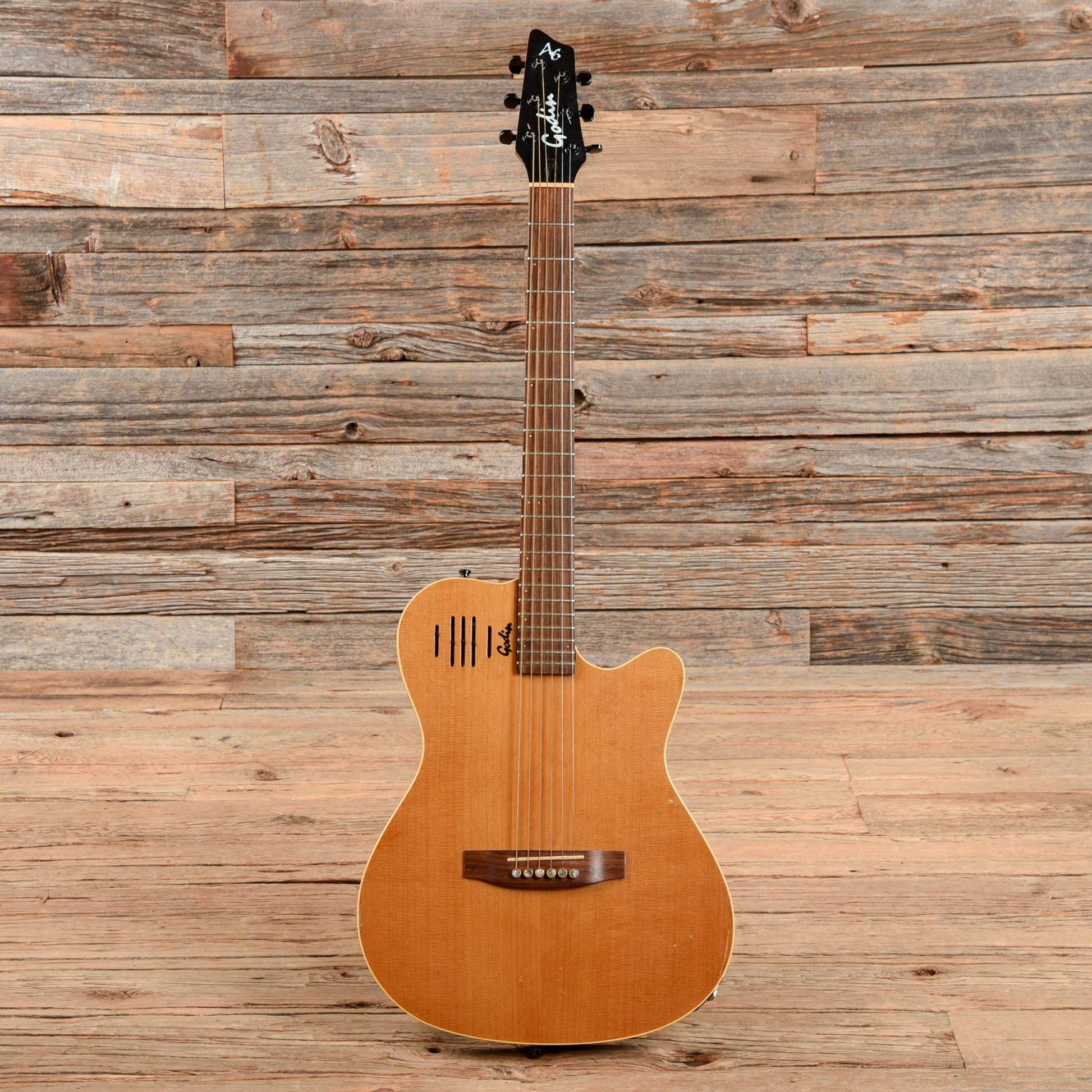 Godin A6 Electric/Acoustic Natural 1997 Electric Guitars / Semi-Hollow