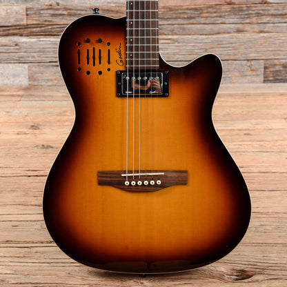 Godin A6 Ultra Semi-Acoustic/Electric Guitar Cognac Burst Electric Guitars / Semi-Hollow