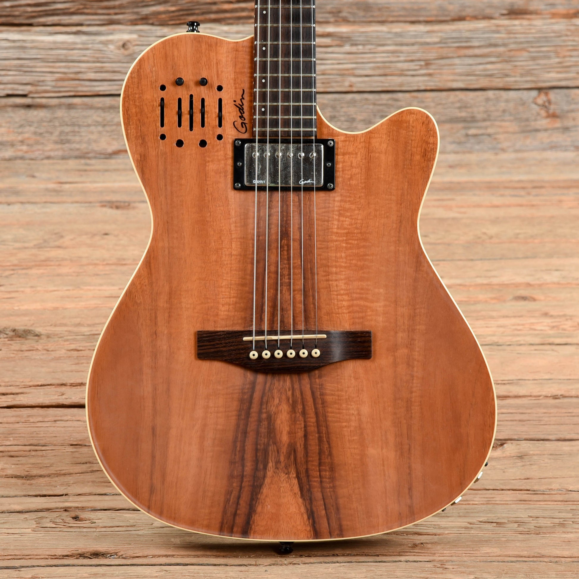 Godin A6 Ultra Koa Natural 2017 Electric Guitars / Solid Body