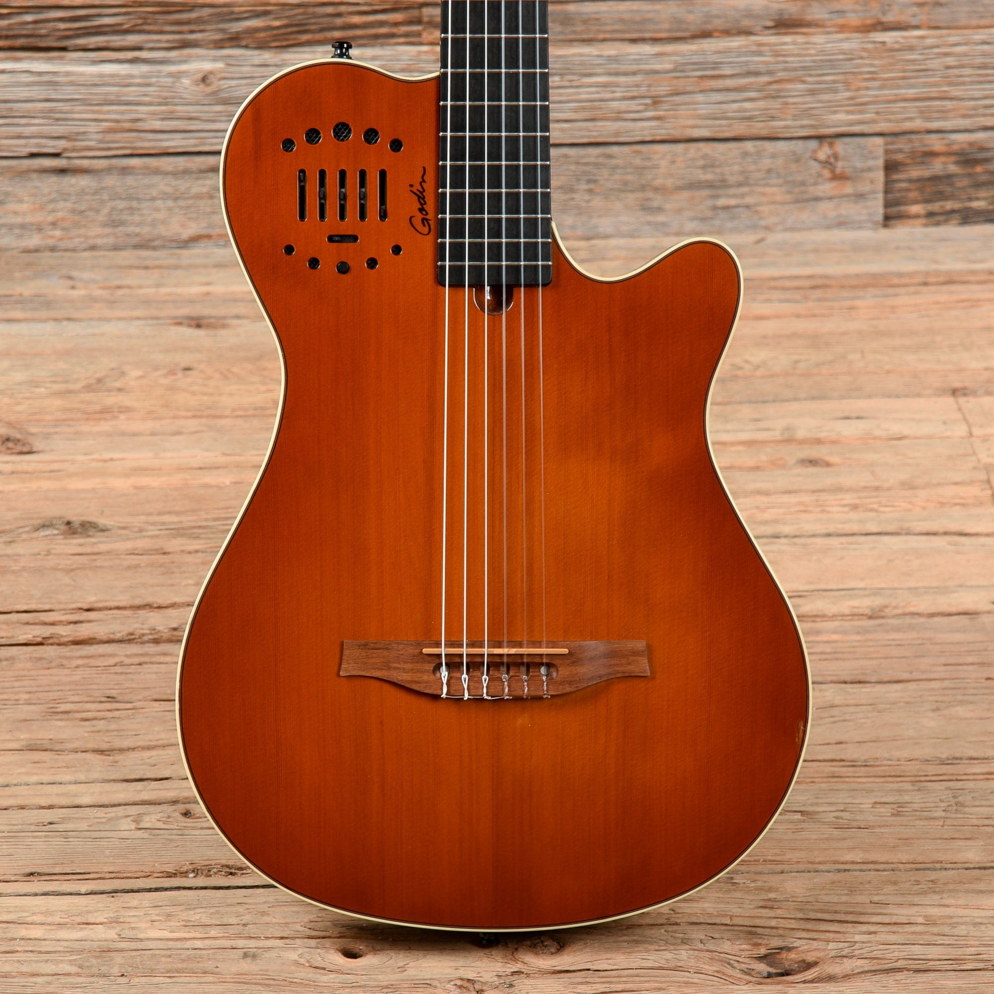 Godin Multiac Grand Concert Duet Ambiance Sunburst – Chicago Music Exchange