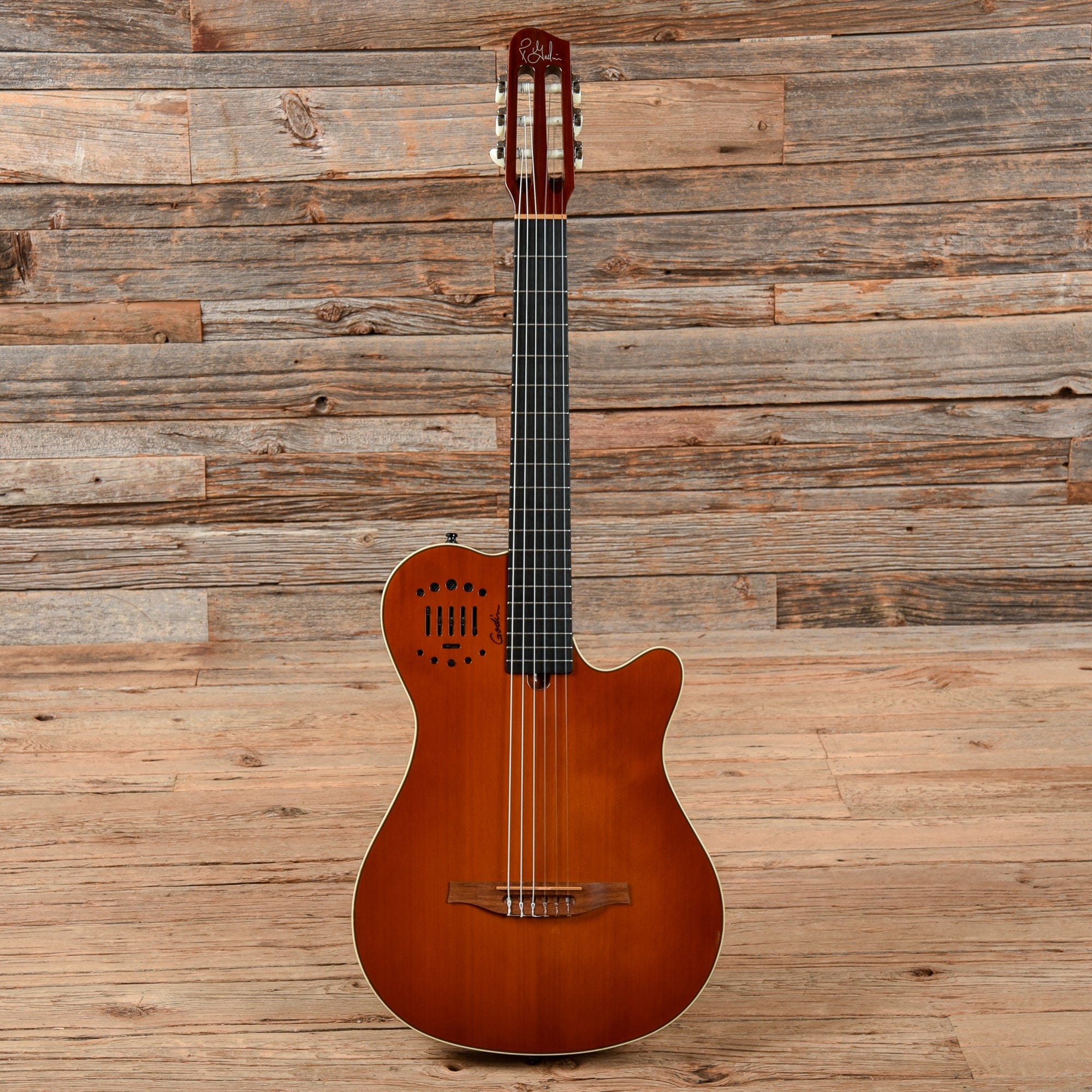 Godin Multiac Grand Concert Duet Ambiance Sunburst – Chicago Music Exchange