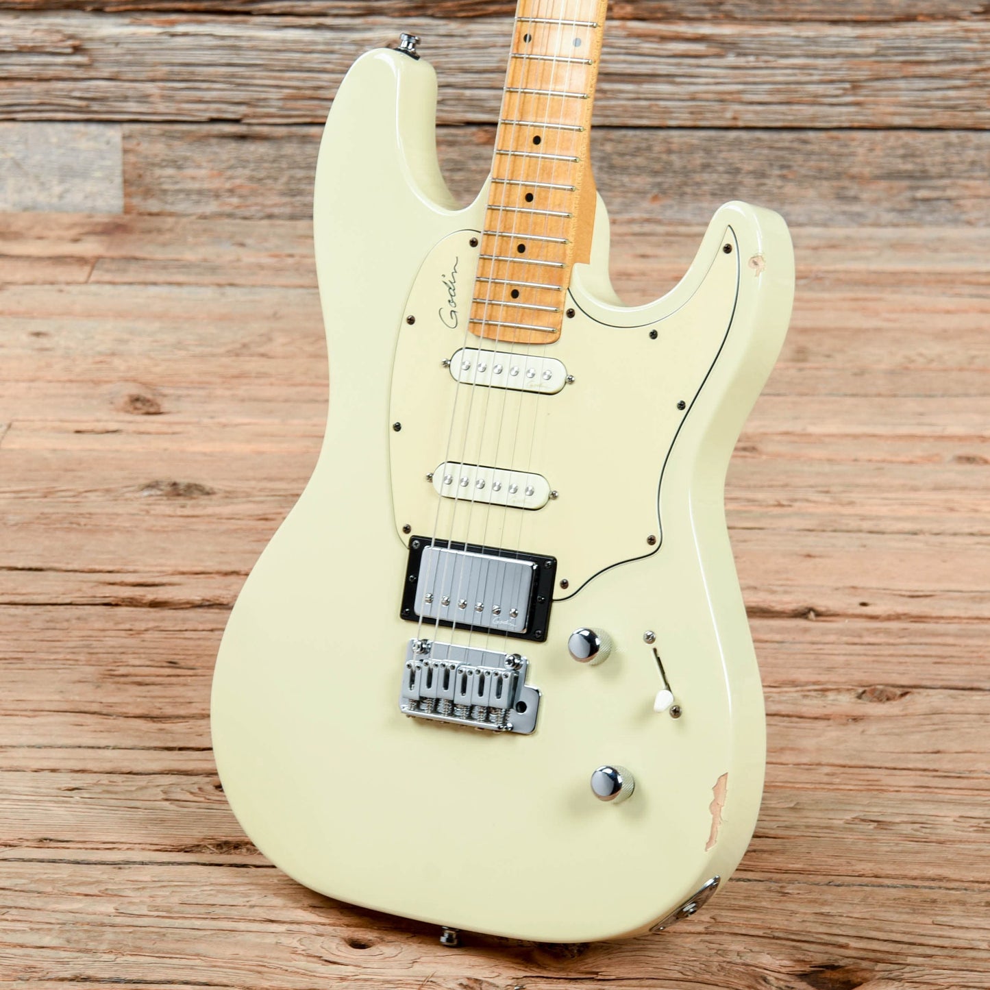 Godin Session White 2011 Electric Guitars / Solid Body