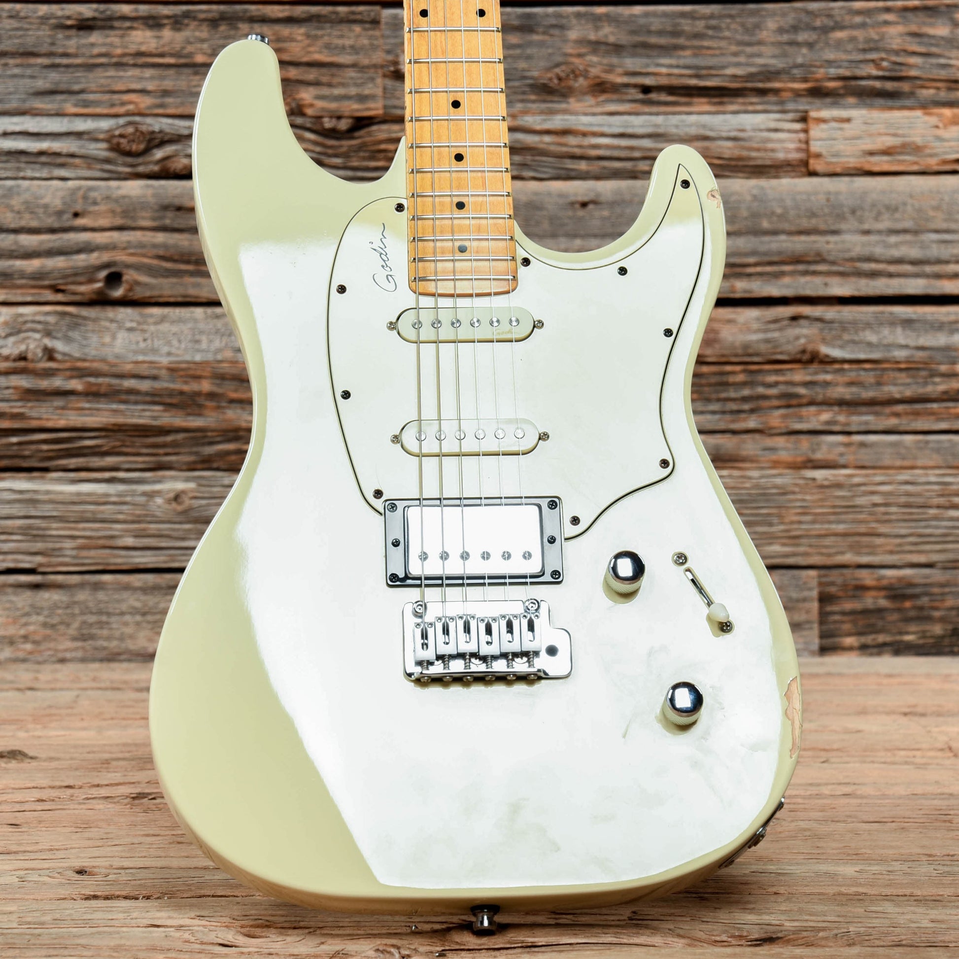 Godin Session White 2011 Electric Guitars / Solid Body