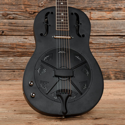 Gold Tone GRE Paul Beard Metal Body Thinline Resonator w/ Electronics Satin Black  LEFTY Acoustic Guitars / Resonator