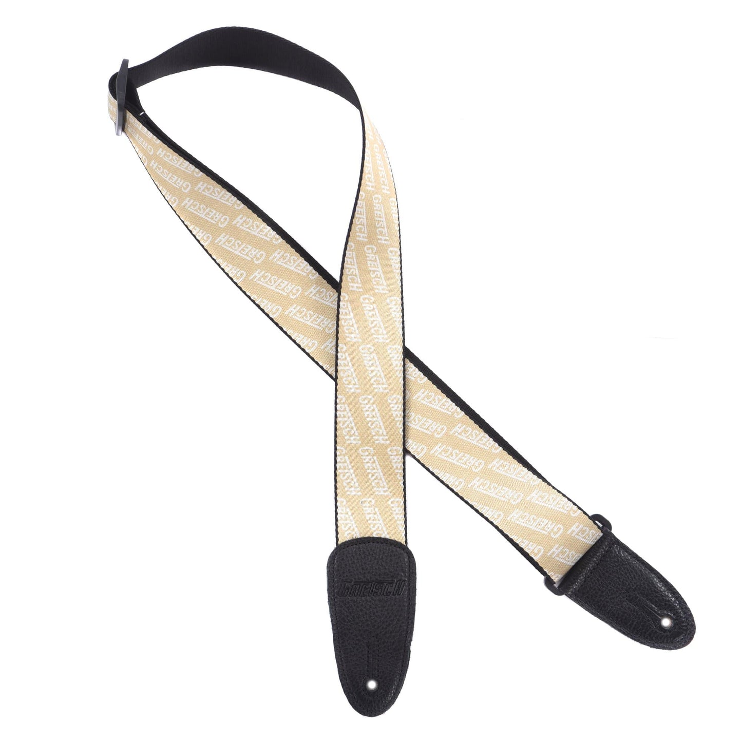 Gretsch Logo Gold/White Strap Accessories / Straps