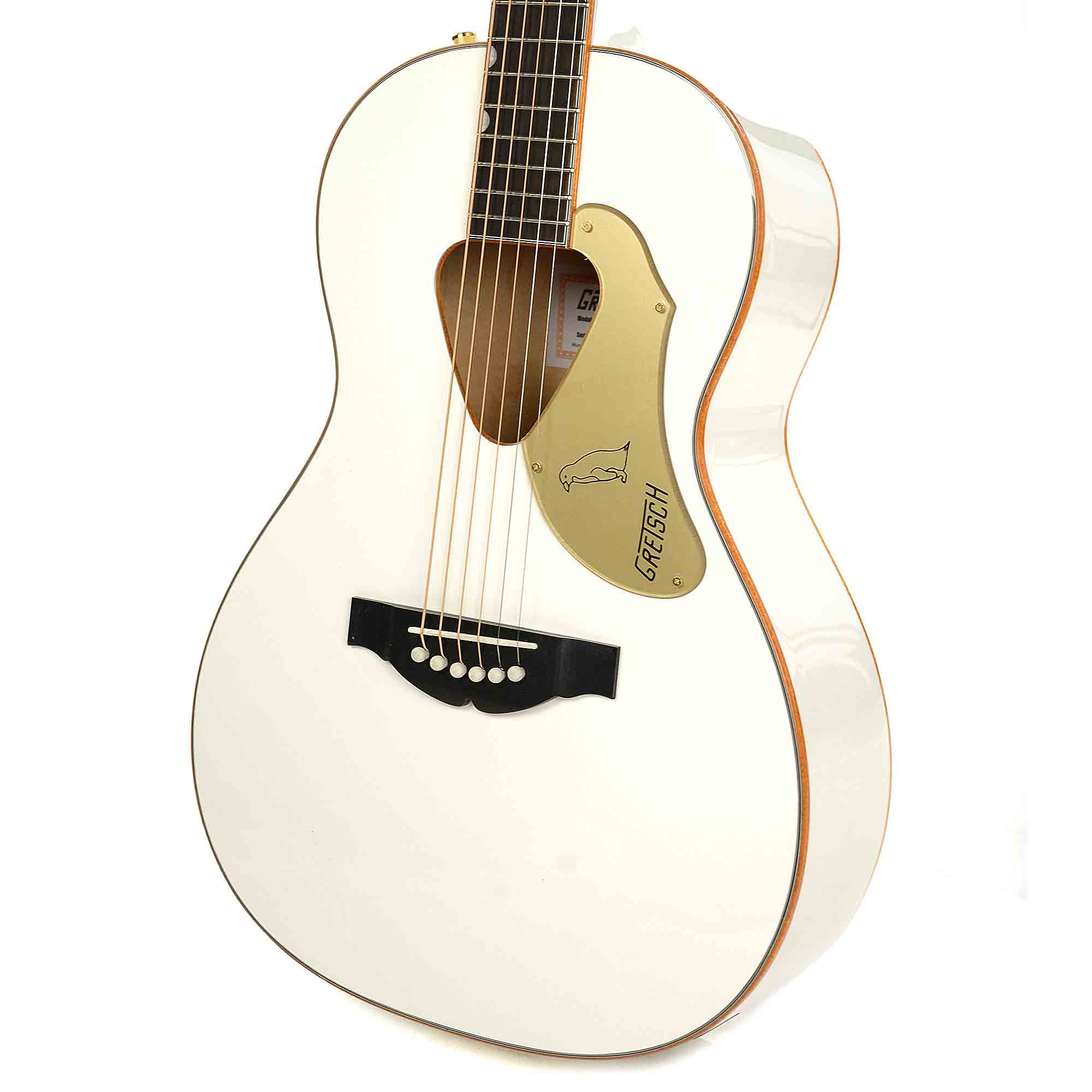 Gretsch G5021WPE Penguin Parlor Acoustic Electric Jumbo Non-Cutaway White w/Fishman Pickup System Acoustic Guitars / Built-in Electronics