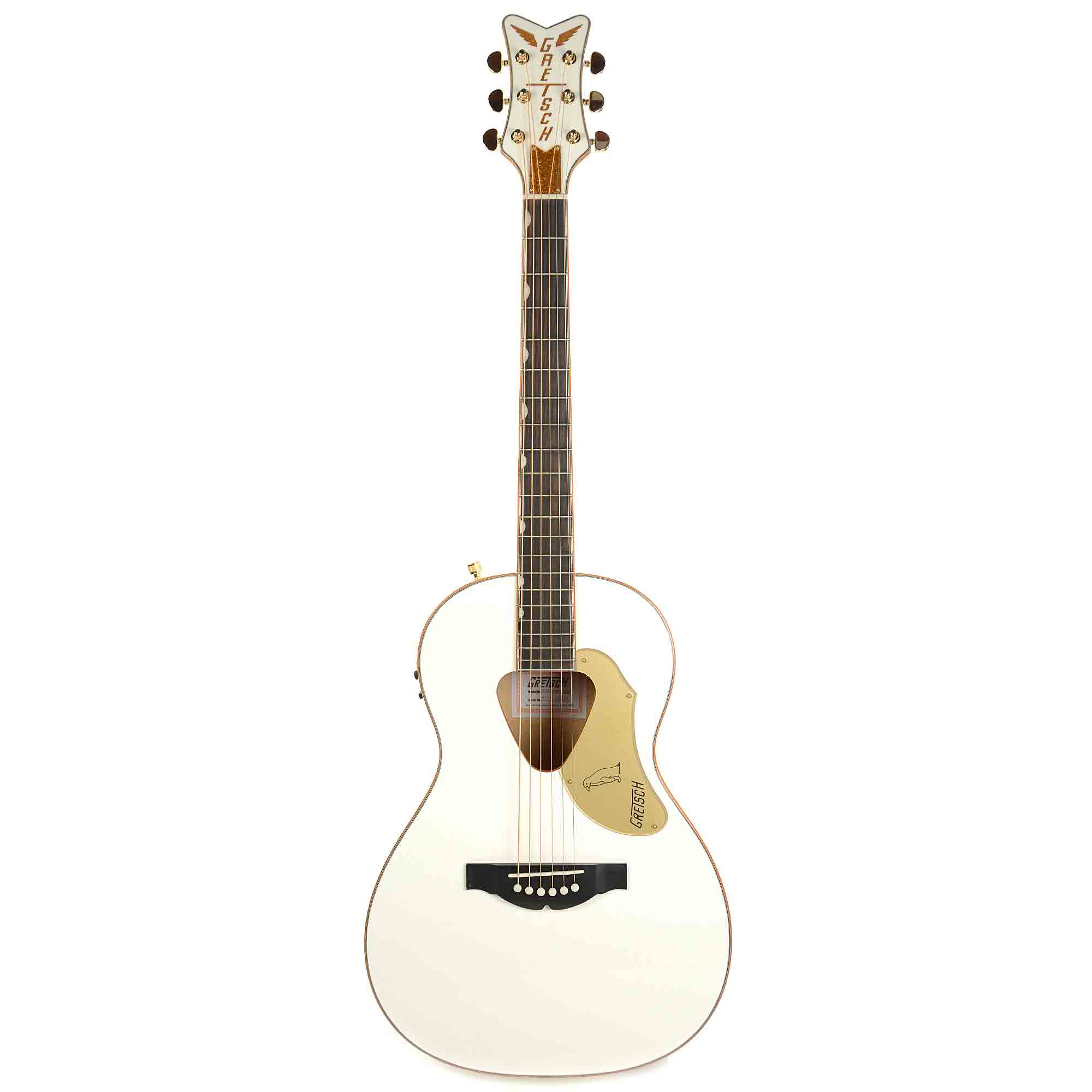 Gretsch G5021WPE Penguin Parlor Acoustic Electric Jumbo Non-Cutaway White w/Fishman Pickup System Acoustic Guitars / Built-in Electronics