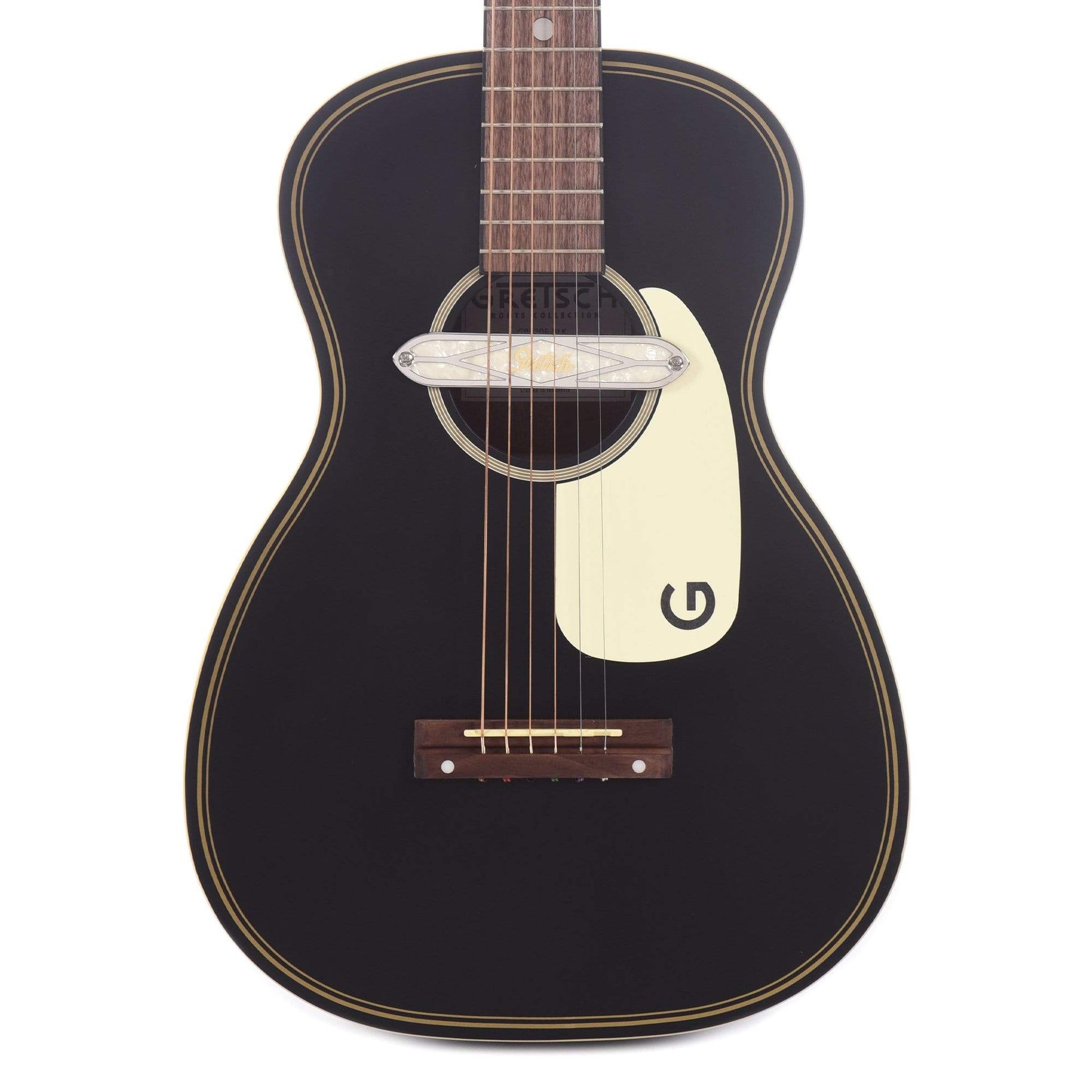 Gretsch G9520E Gin Rickey Acoustic/Electric Smokestack Black w/Soundhole Pickup Acoustic Guitars / Parlor