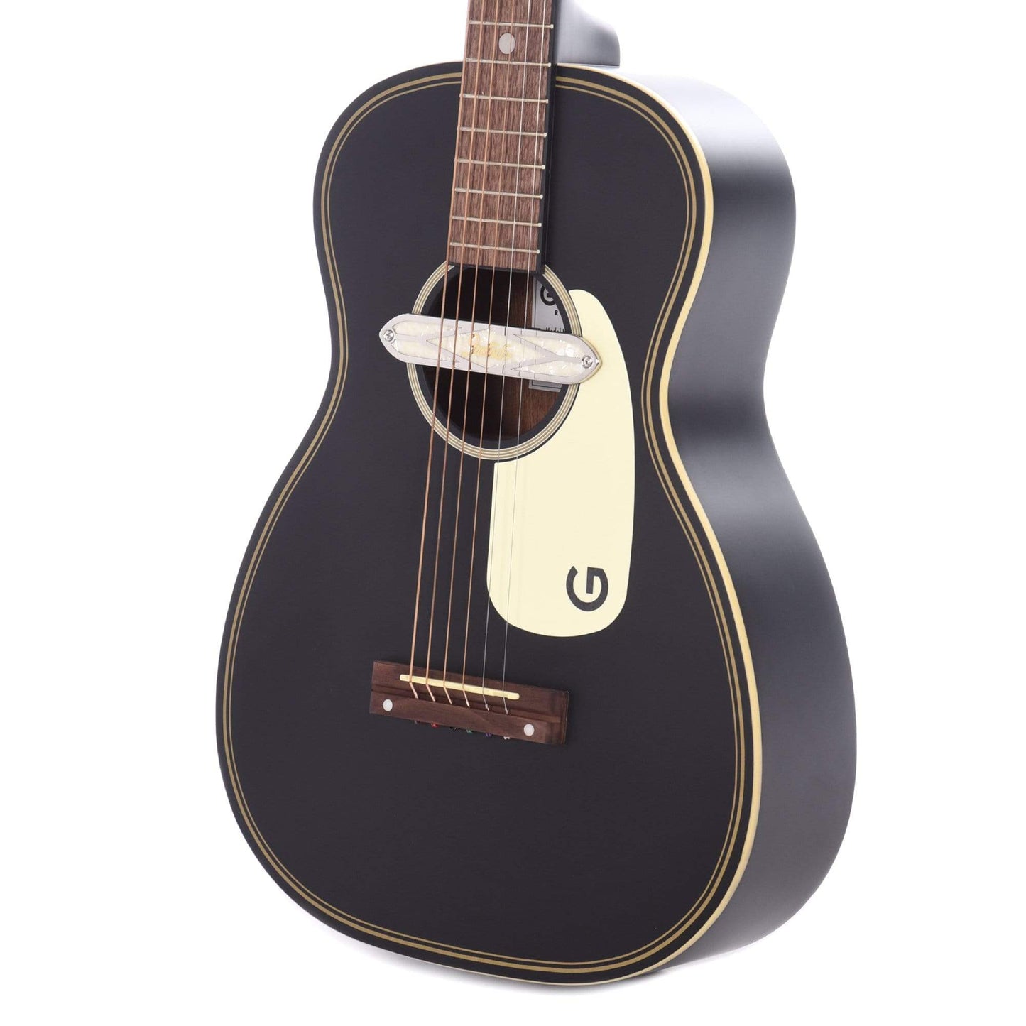 Gretsch G9520E Gin Rickey Acoustic/Electric Smokestack Black w/Soundhole Pickup Acoustic Guitars / Parlor