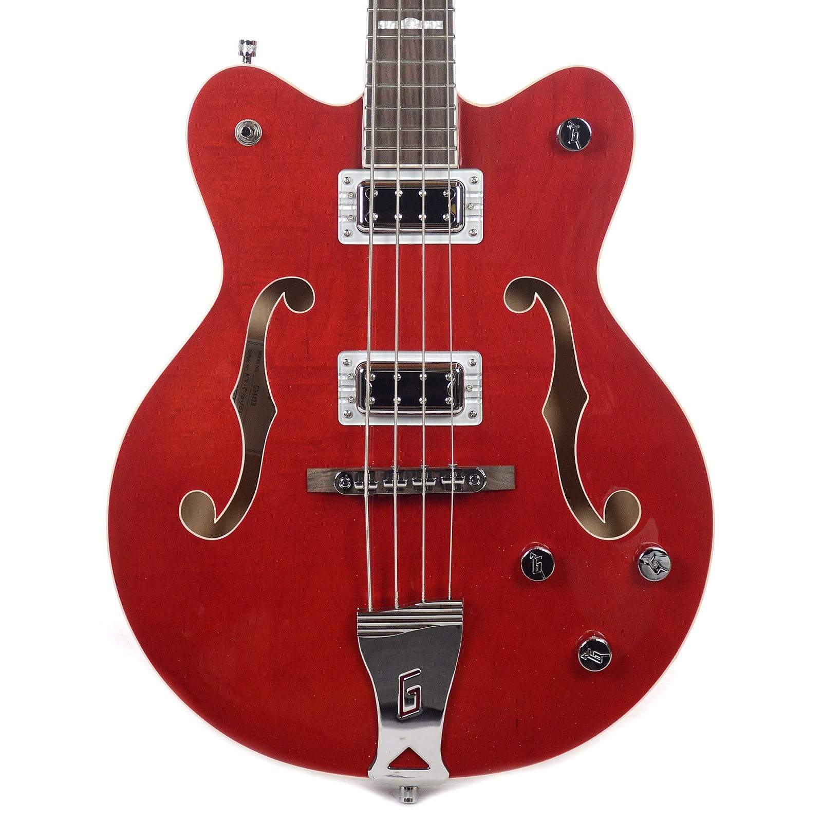 Gretsch G5442BDC Electromatic Hollow Body Short Scale Bass Transparent Red Bass Guitars / 4-String