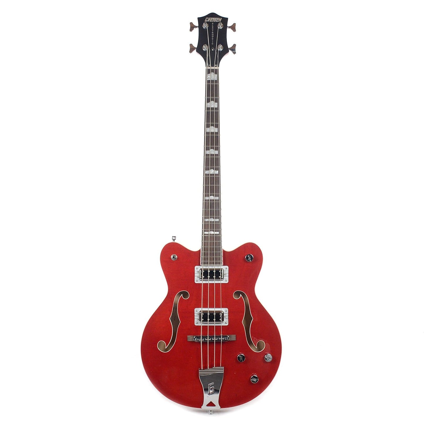 Gretsch G5442BDC Electromatic Hollow Body Short Scale Bass Transparent Red Bass Guitars / 4-String