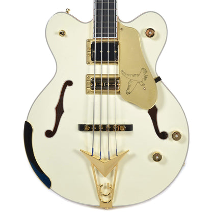 Gretsch G6136B-TP Tom Petersson Signature Falcon 4-String Bass Aged White Lacquer w/Hardshell Case Bass Guitars / 4-String