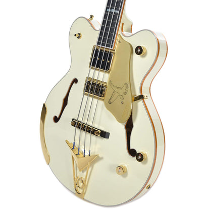 Gretsch G6136B-TP Tom Petersson Signature Falcon 4-String Bass Aged White Lacquer w/Hardshell Case Bass Guitars / 4-String