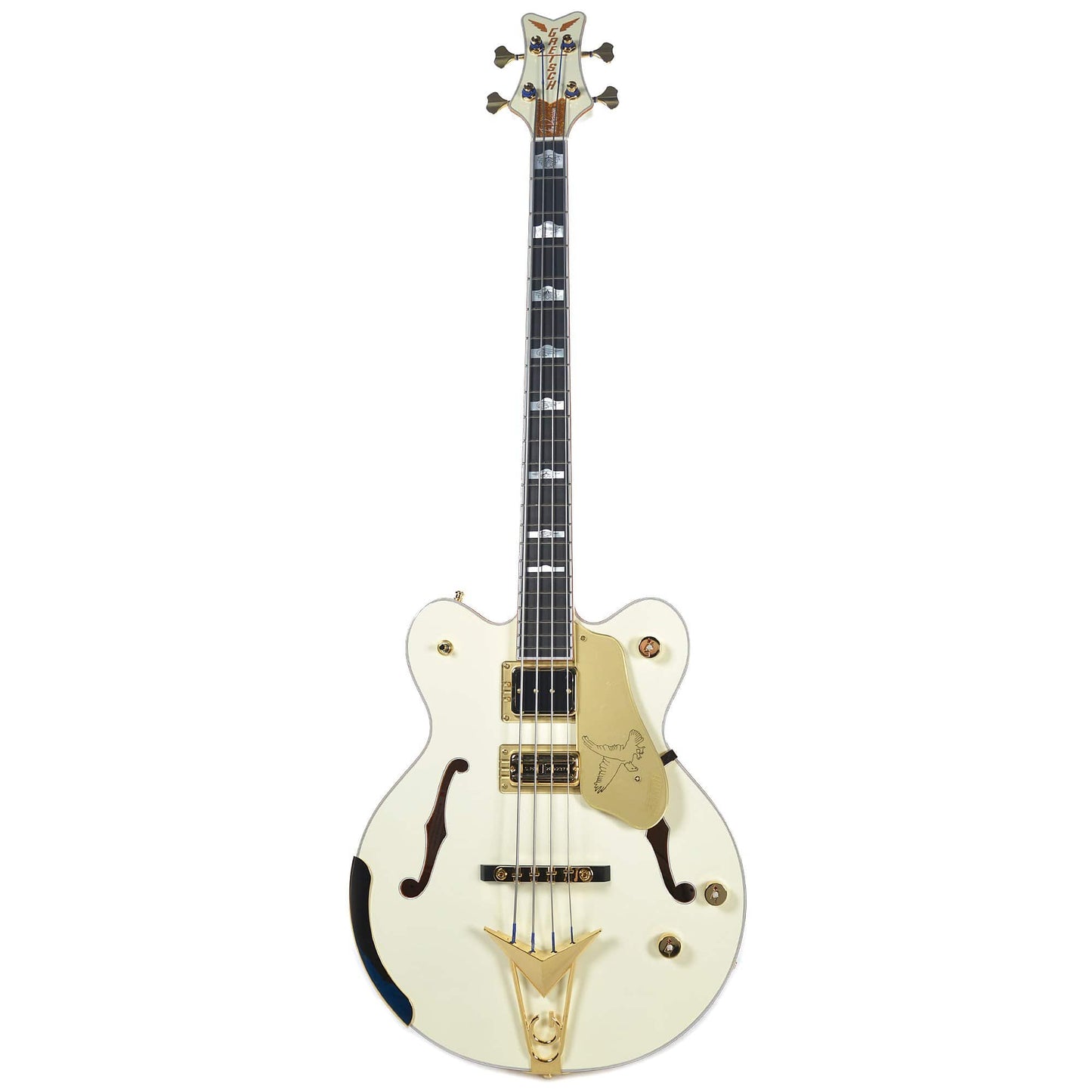 Gretsch G6136B-TP Tom Petersson Signature Falcon 4-String Bass Aged White Lacquer w/Hardshell Case Bass Guitars / 4-String