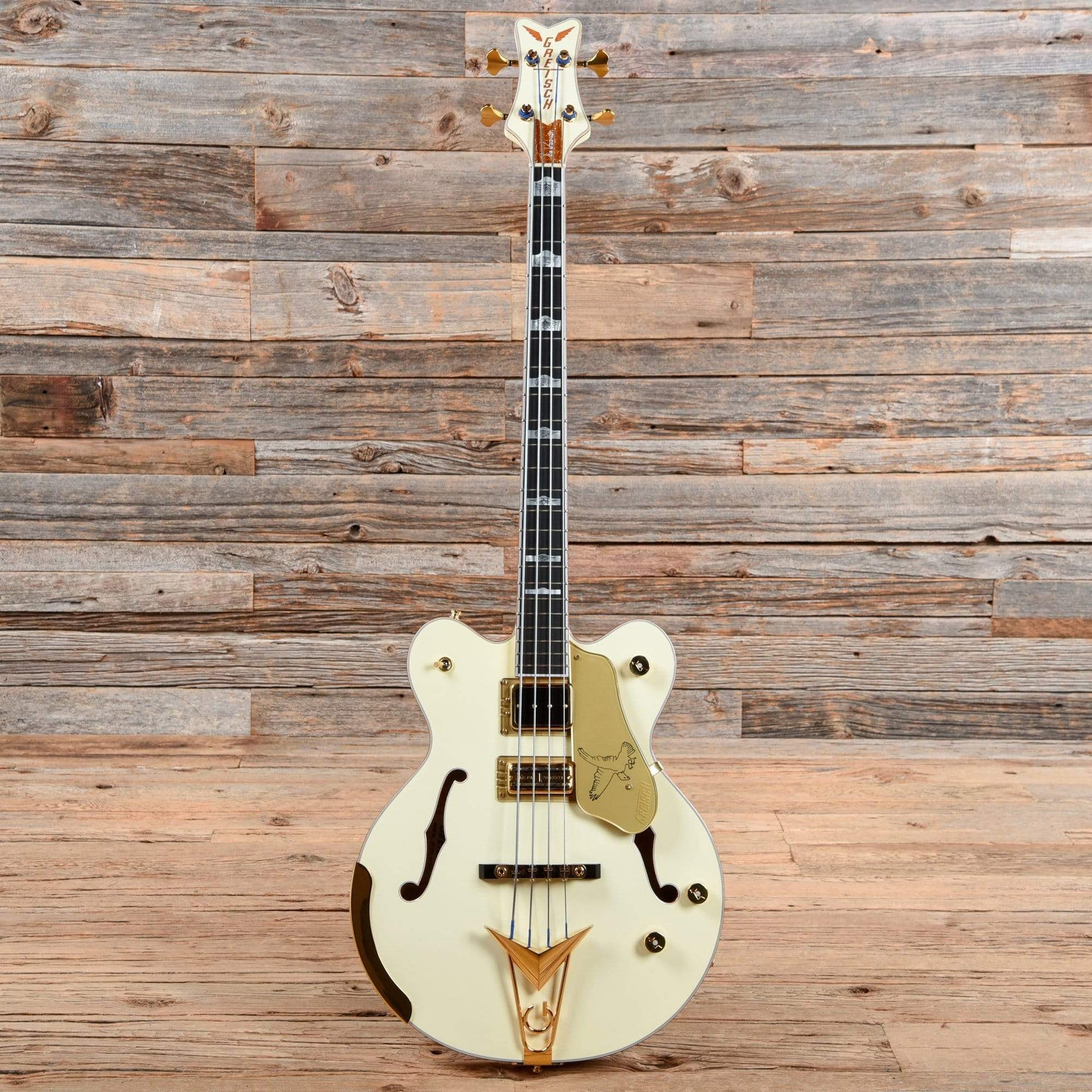 Gretsch G6136B-TP Tom Petersson Signature Falcon Bass White 2017 Bass Guitars / Short Scale