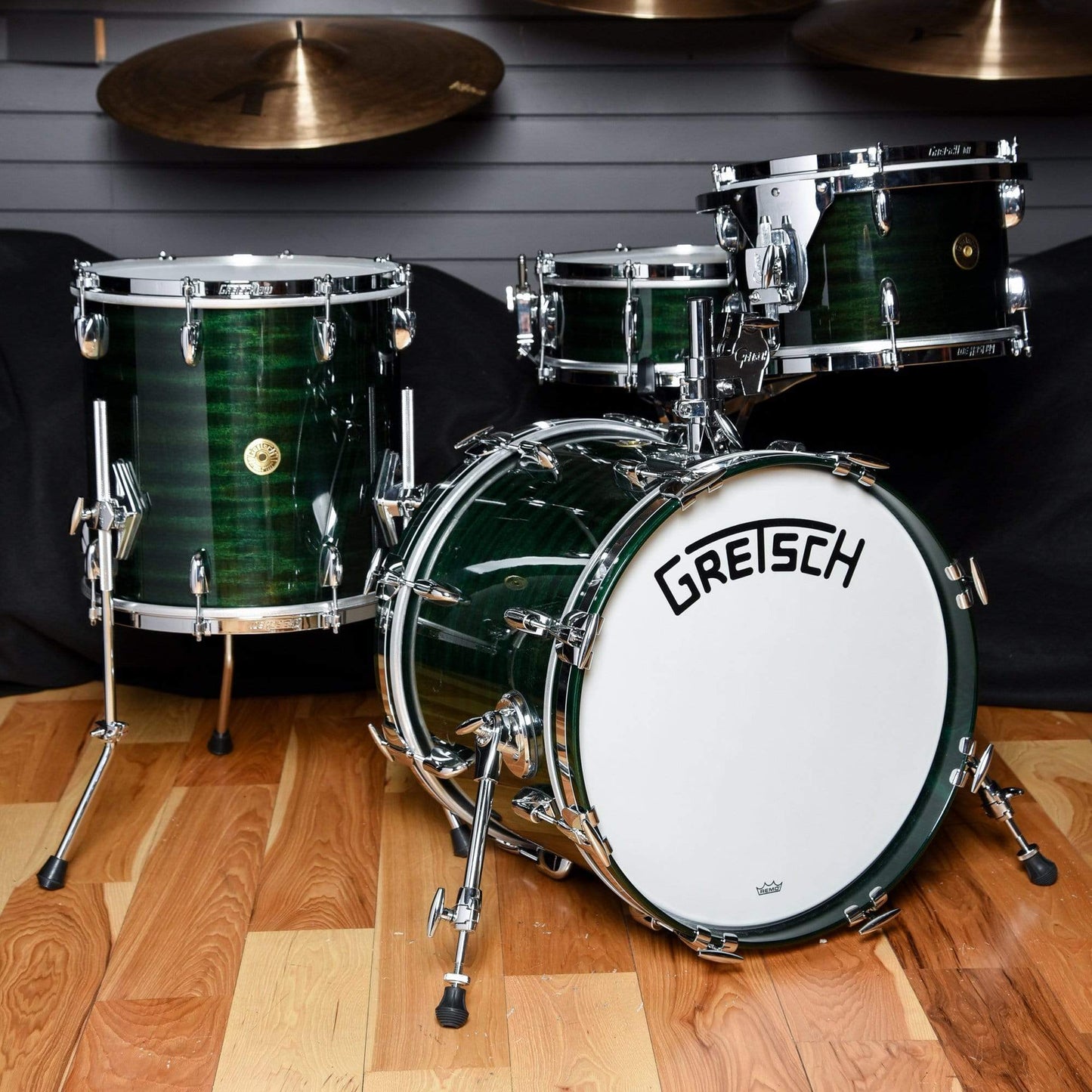 Gretsch 135th Anniversary 12/14/18/5x14 4pc. Drum Kit Emerald Green Drums and Percussion / Acoustic Drums / Full Acoustic Kits