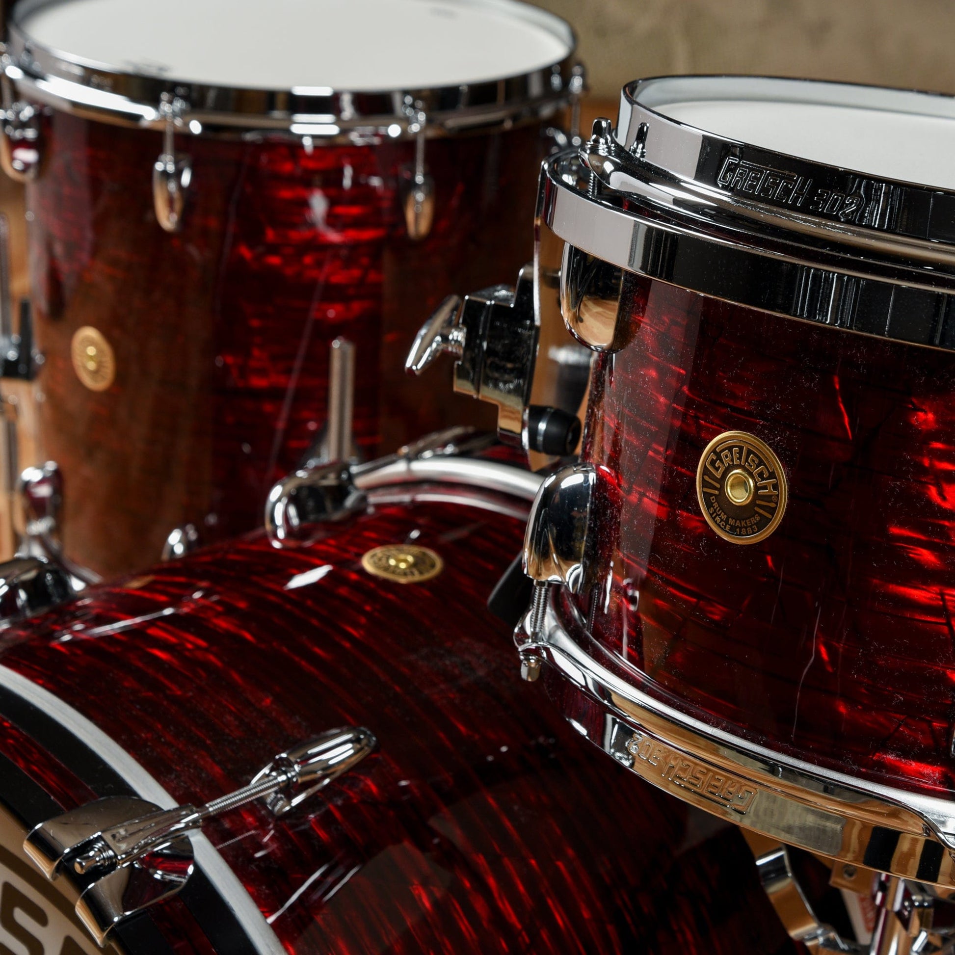 Gretsch Broadkaster 12/14/20 3pc. Drum Kit Ruby Red Pearl Drums and Percussion / Acoustic Drums / Full Acoustic Kits