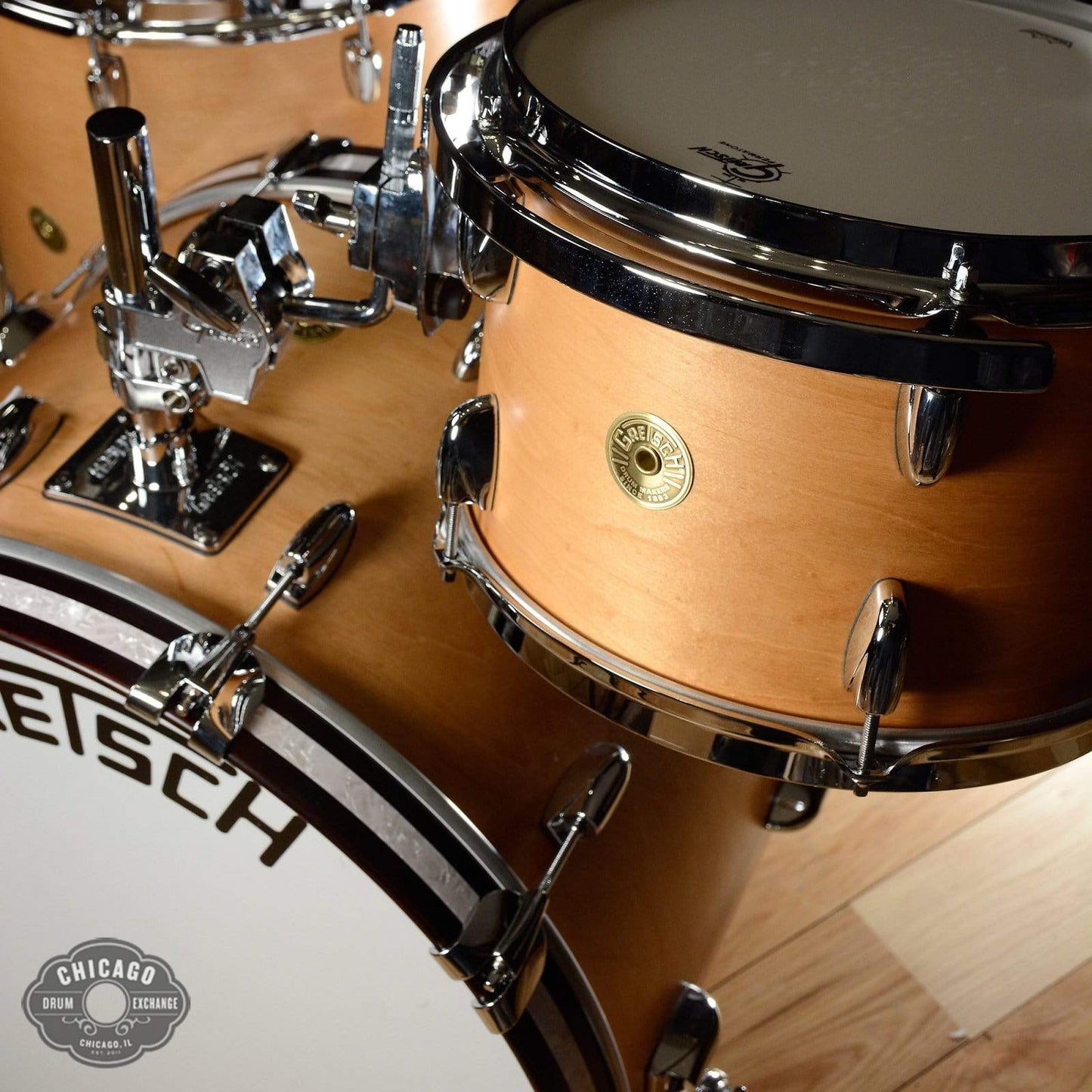 Gretsch Broadkaster 12/16/22 3pc. Drum Kit Satin Classic Maple Drums and Percussion / Acoustic Drums / Full Acoustic Kits