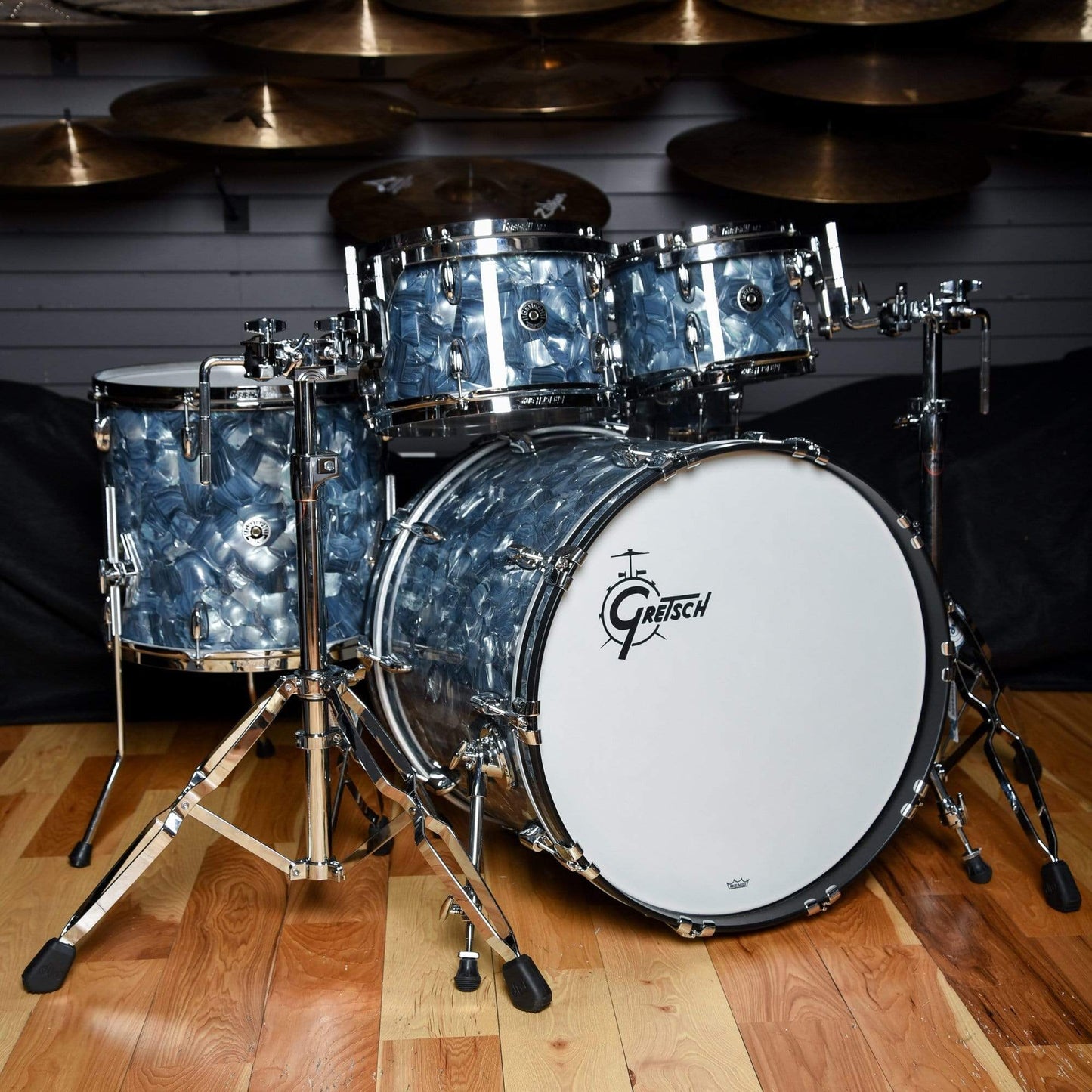 Gretsch Brooklyn 10/12/14/16/22 5pc. Drum Kit Abalone Nitron Drums and Percussion / Acoustic Drums / Full Acoustic Kits