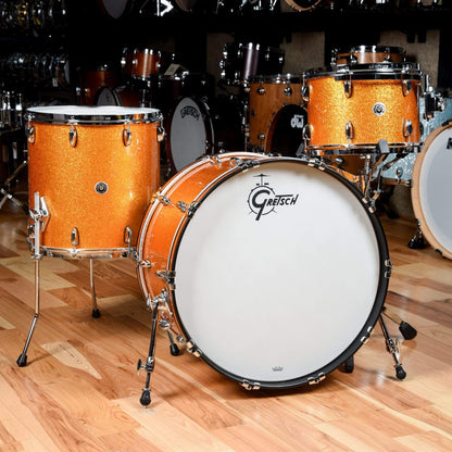 Gretsch Brooklyn 13/16/24 3pc. Drum Kit Gold Sparkle Drums and Percussion / Acoustic Drums / Full Acoustic Kits