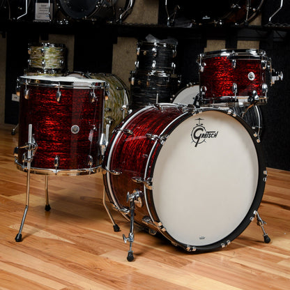 Gretsch Brooklyn 13/16/24 3pc. Drum Kit Red Silk Onyx Drums and Percussion / Acoustic Drums / Full Acoustic Kits