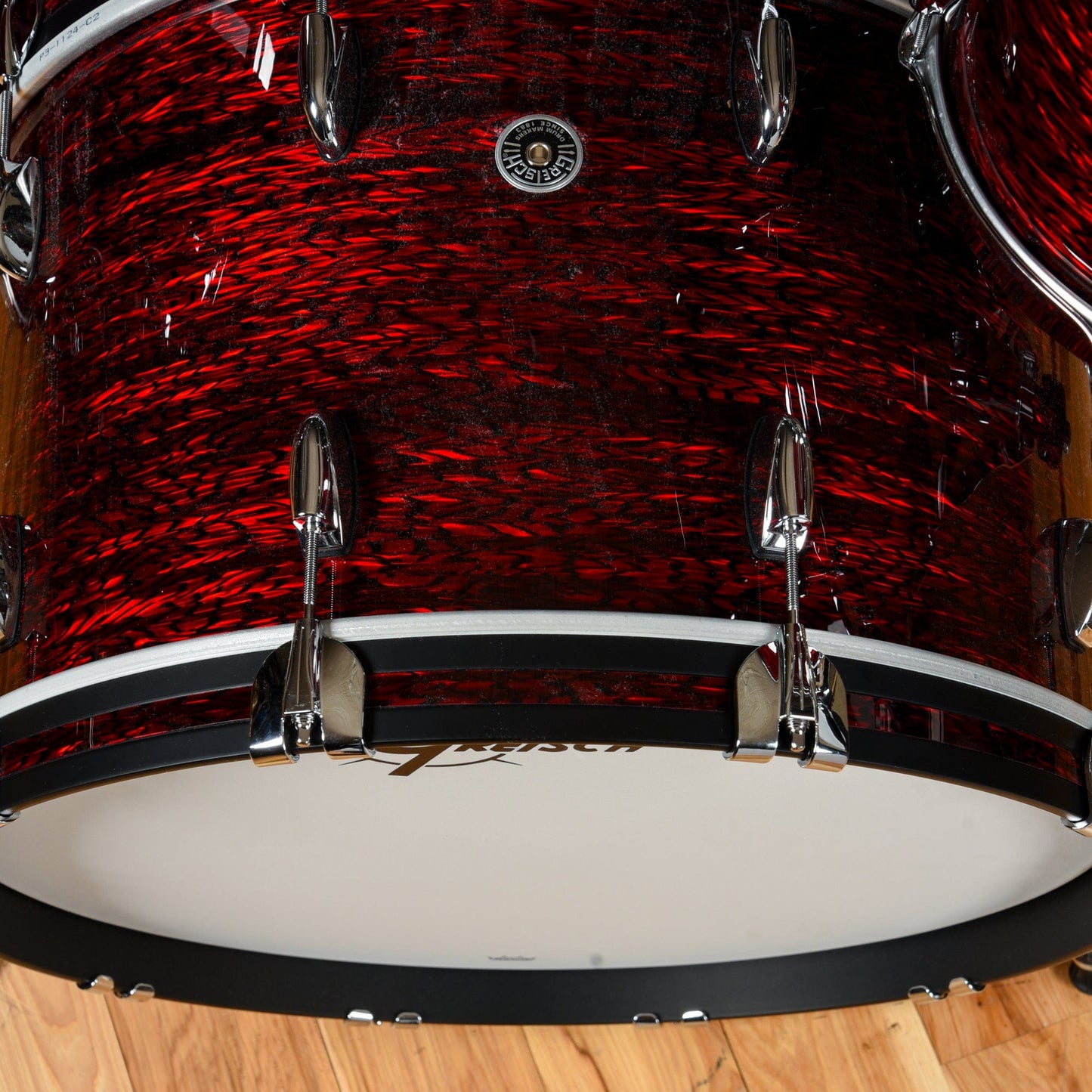 Gretsch Brooklyn 13/16/24 3pc. Drum Kit Red Silk Onyx Drums and Percussion / Acoustic Drums / Full Acoustic Kits