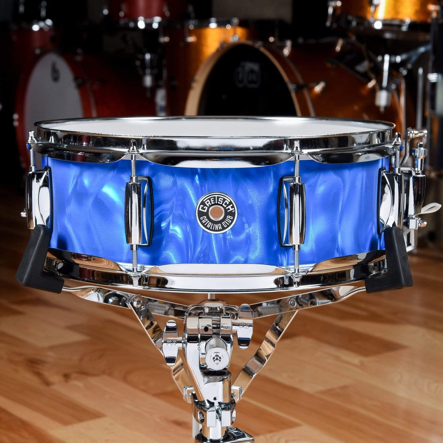 Gretsch Catalina Club 12/14/18/5x14 4pc. Drum Kit Blue Satin Flame Drums and Percussion / Acoustic Drums / Full Acoustic Kits