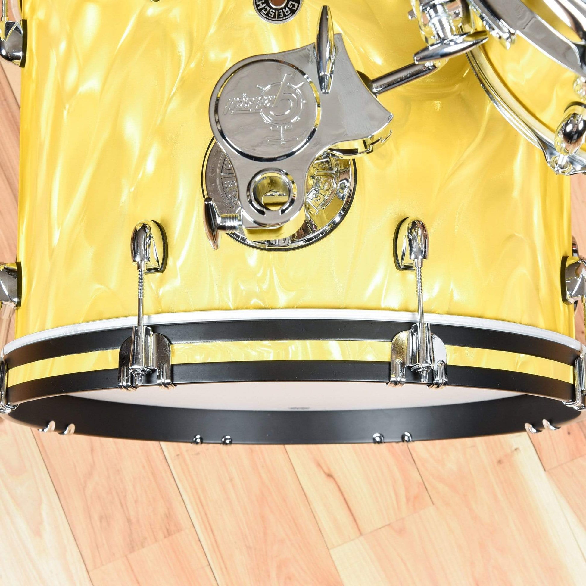 Gretsch Catalina Club 12/14/20/5x14 4pc. Drum Kit Yellow Satin Flame Drums and Percussion / Acoustic Drums / Full Acoustic Kits