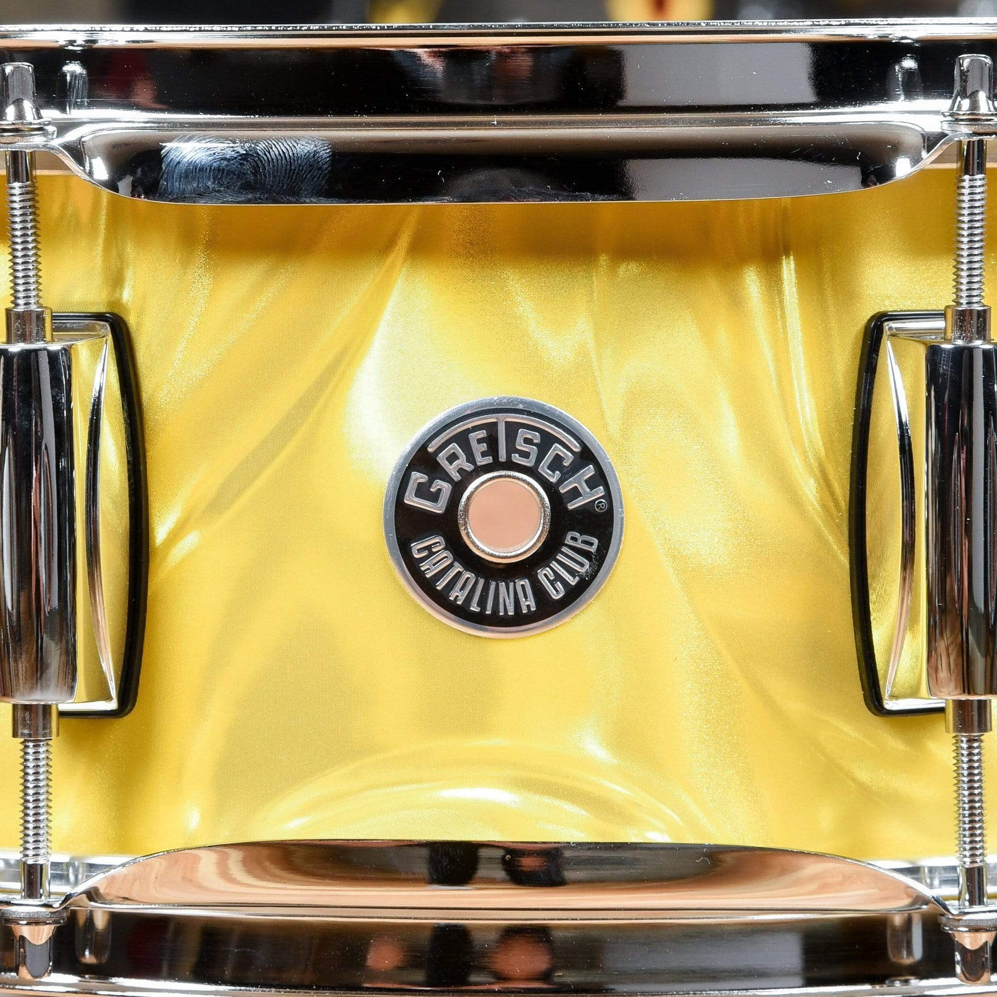 Gretsch Catalina Club 12/14/20/5x14 4pc. Drum Kit Yellow Satin Flame Drums and Percussion / Acoustic Drums / Full Acoustic Kits