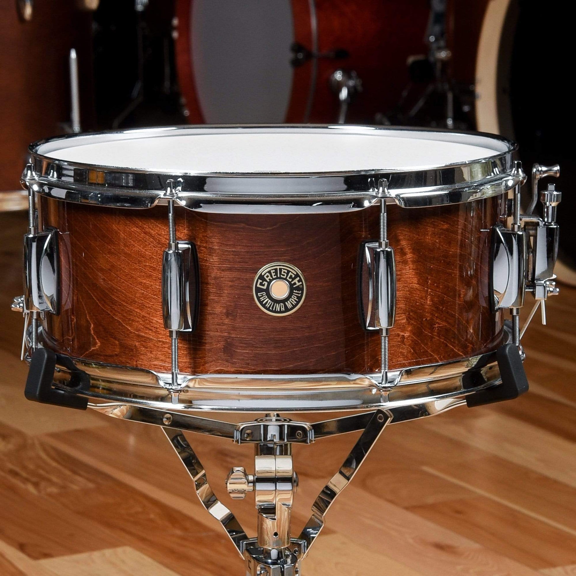 Gretsch Catalina Maple 12/16/22/6x14 4pc. Drum Kit Satin Walnut Glaze Drums and Percussion / Acoustic Drums / Full Acoustic Kits