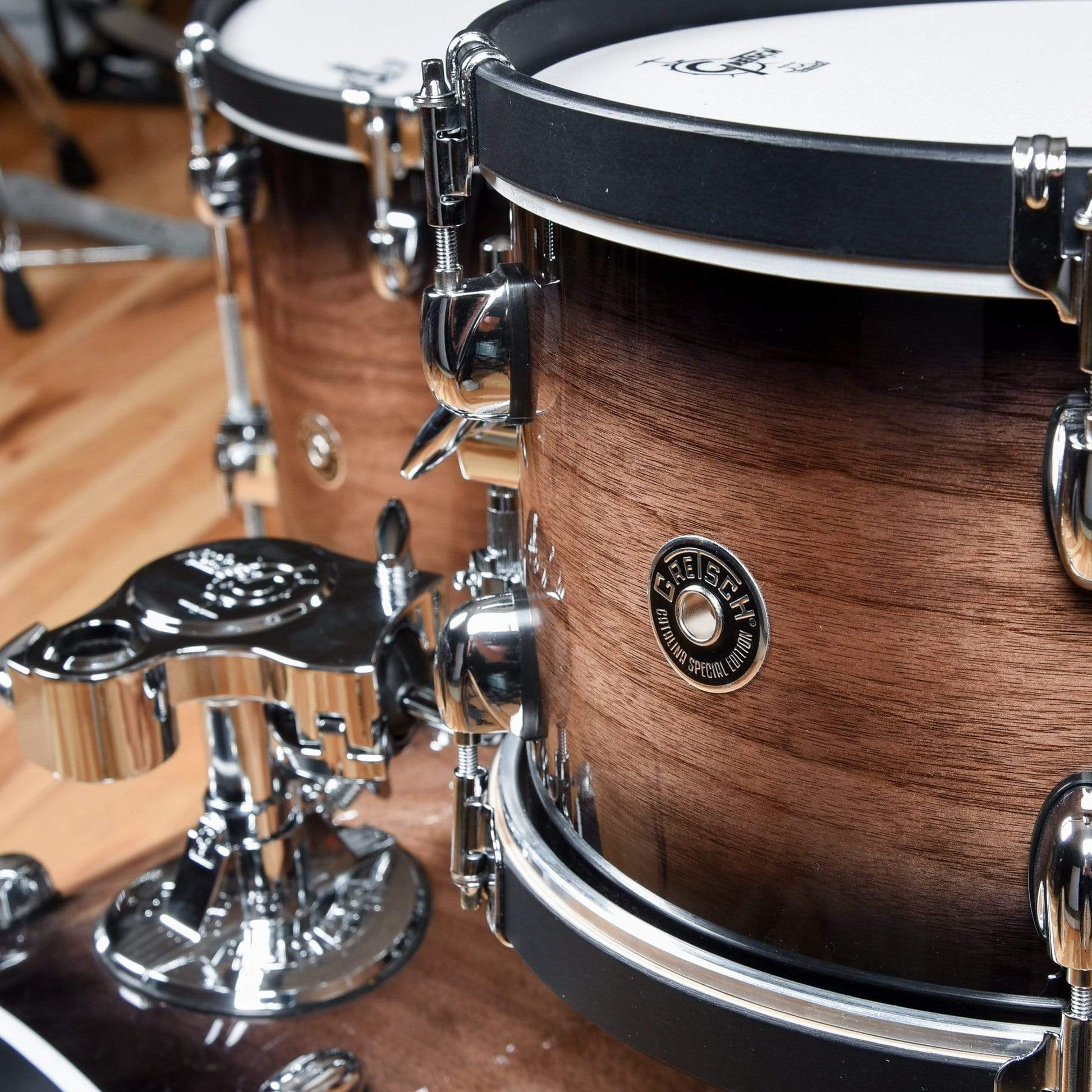 Gretsch Catalina Special Edition 12/14/18/5x14 4pc. Drum Kit Walnut Burst w/Wood Hoops Drums and Percussion / Acoustic Drums / Full Acoustic Kits