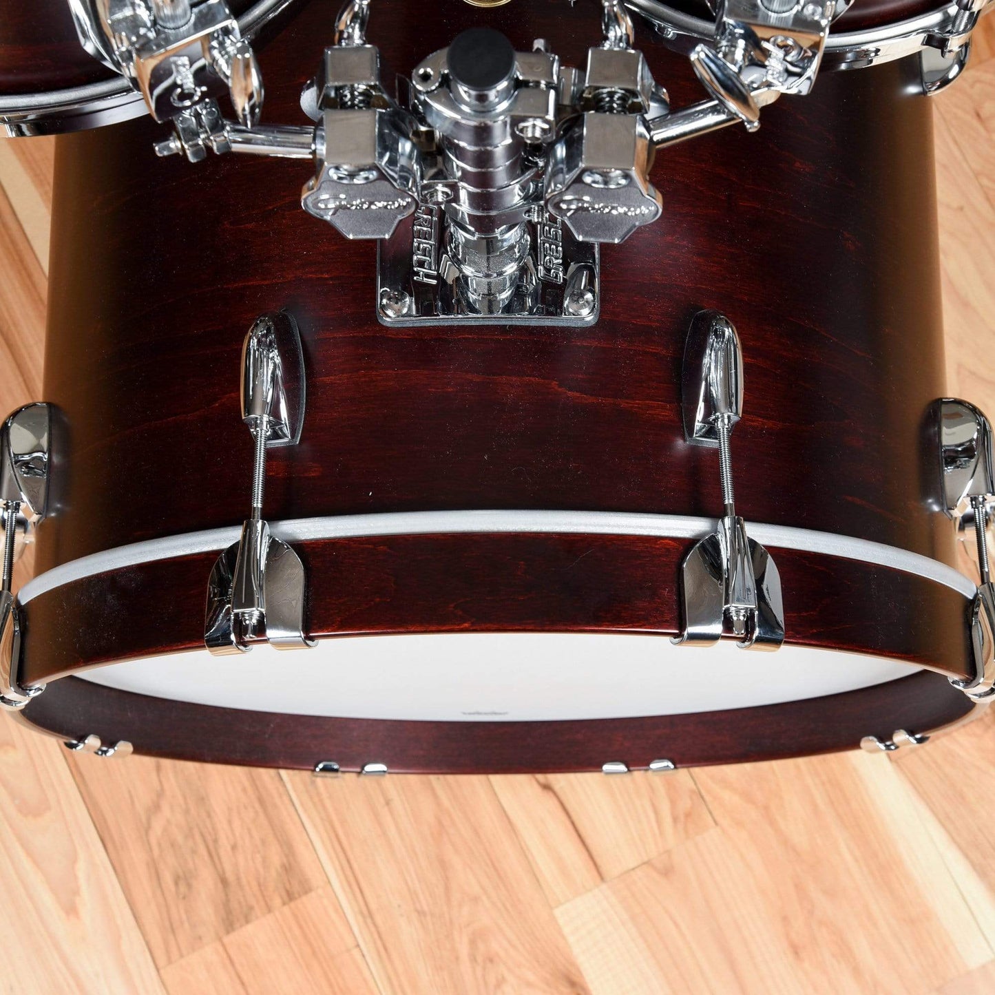 Gretsch USA Custom 10/12/14/20 4pc. Drum Kit Chestnut Duco Satin Lacquer w/Double Tom Mount Drums and Percussion / Acoustic Drums / Full Acoustic Kits