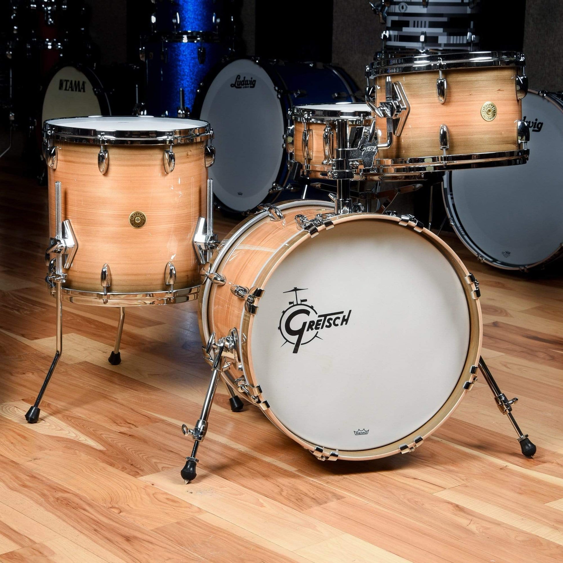 Gretsch USA Custom 12/14/18/5x14 4pc. Drum Kit River Cypress Limited Edition Drums and Percussion / Acoustic Drums / Full Acoustic Kits