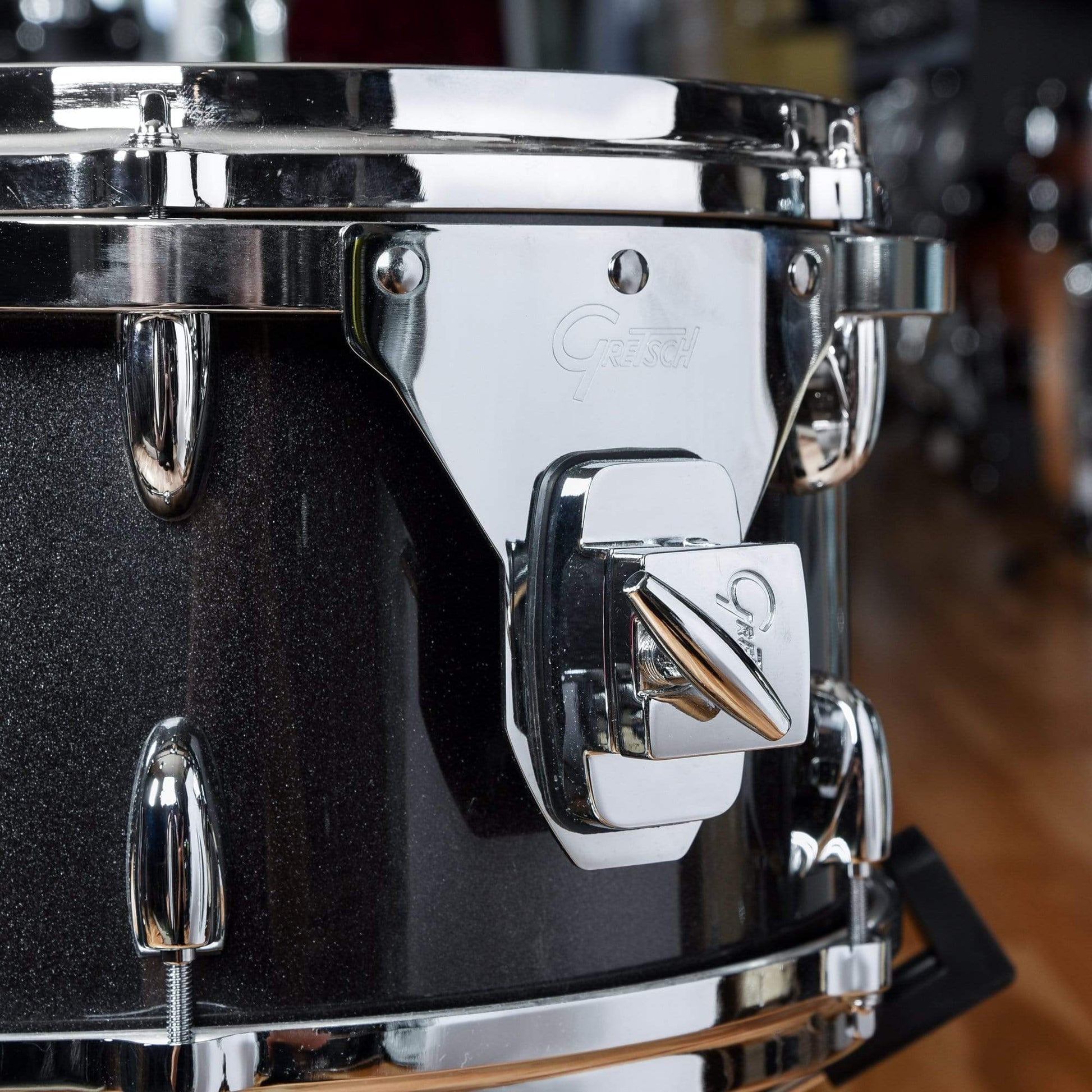 Gretsch USA Custom 13/16/22 3pc. Drum Kit Gloss Black Metallic Drums and Percussion / Acoustic Drums / Full Acoustic Kits