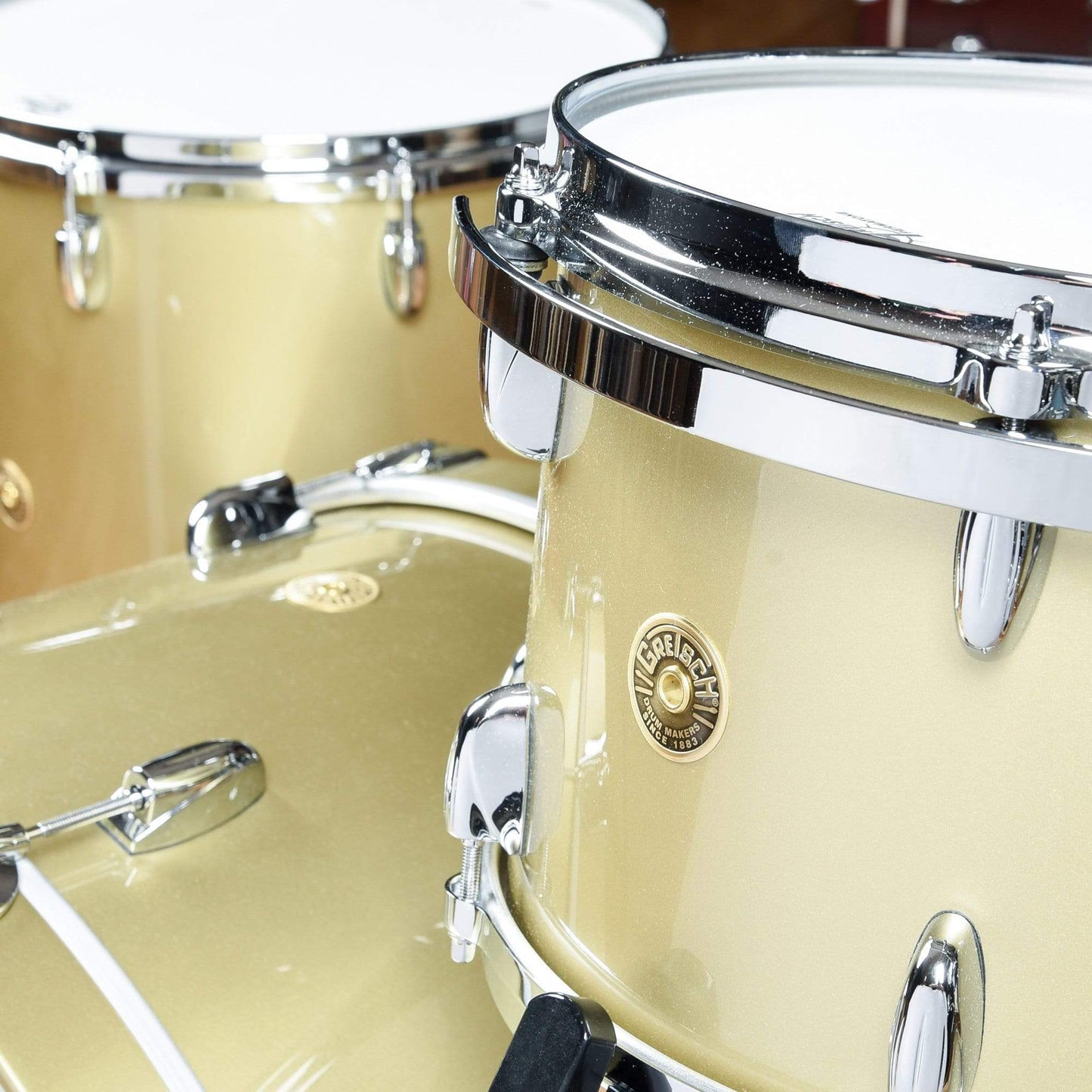 Gretsch USA Custom 13/16/24 3pc. Drum Kit Gold Mist Drums and Percussion / Acoustic Drums / Full Acoustic Kits