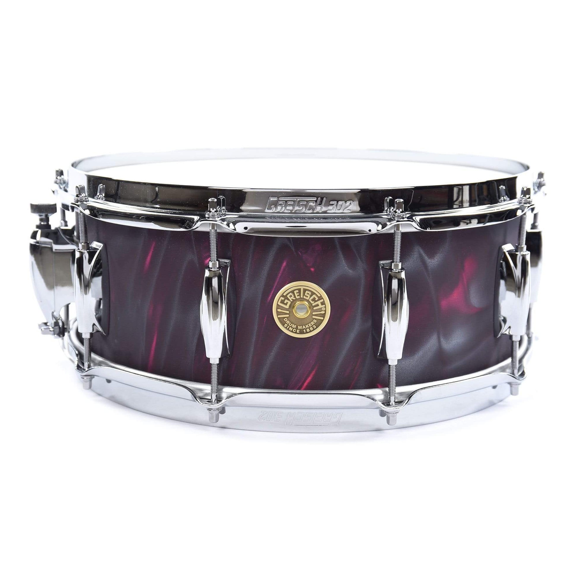 Gretsch 5x14 Broadkaster Snare Drum Black Satin Flame Drums and Percussion / Acoustic Drums / Snare