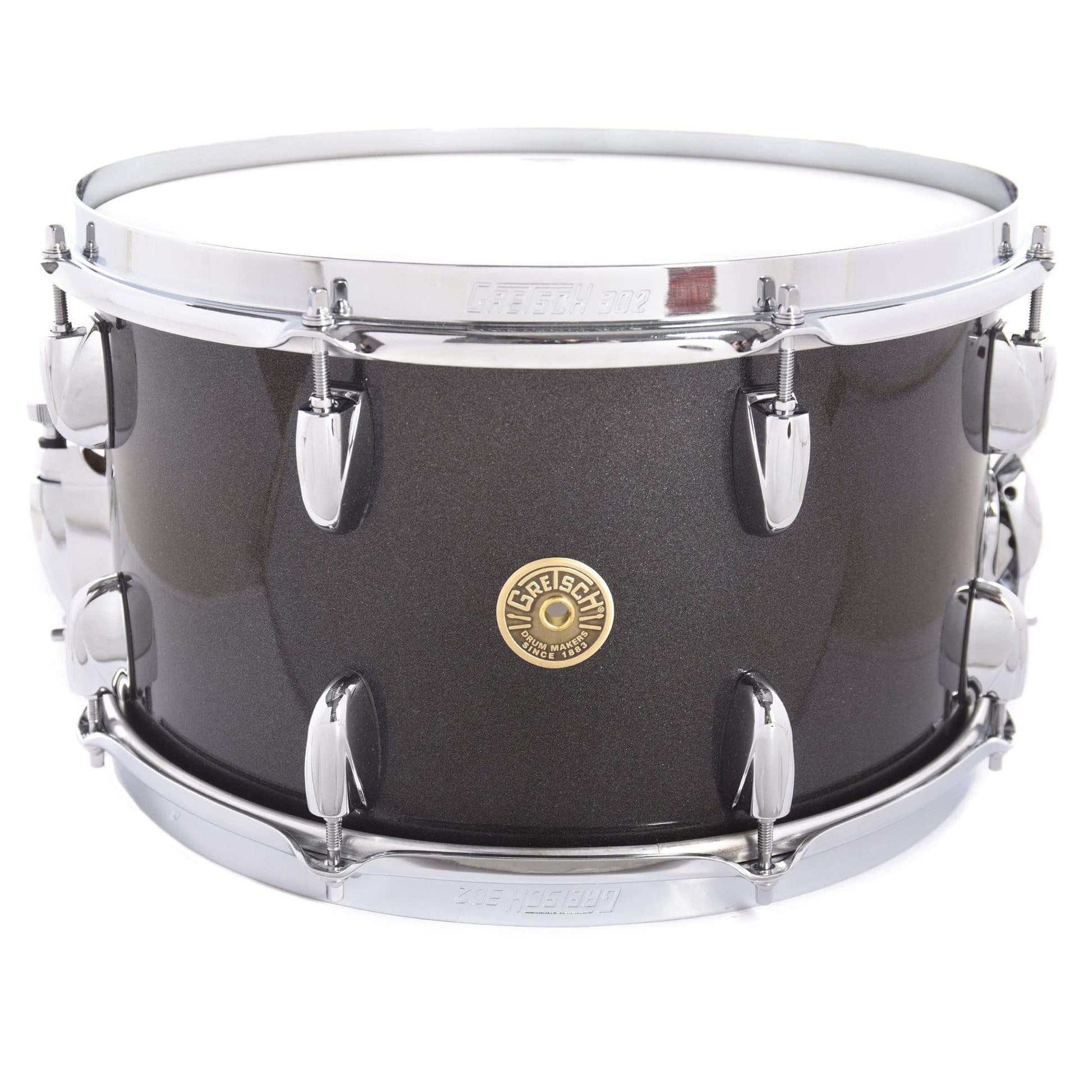 Gretsch 8x14 Broadkaster Snare Drum Gloss Black Metallic Drums and Percussion / Acoustic Drums / Snare