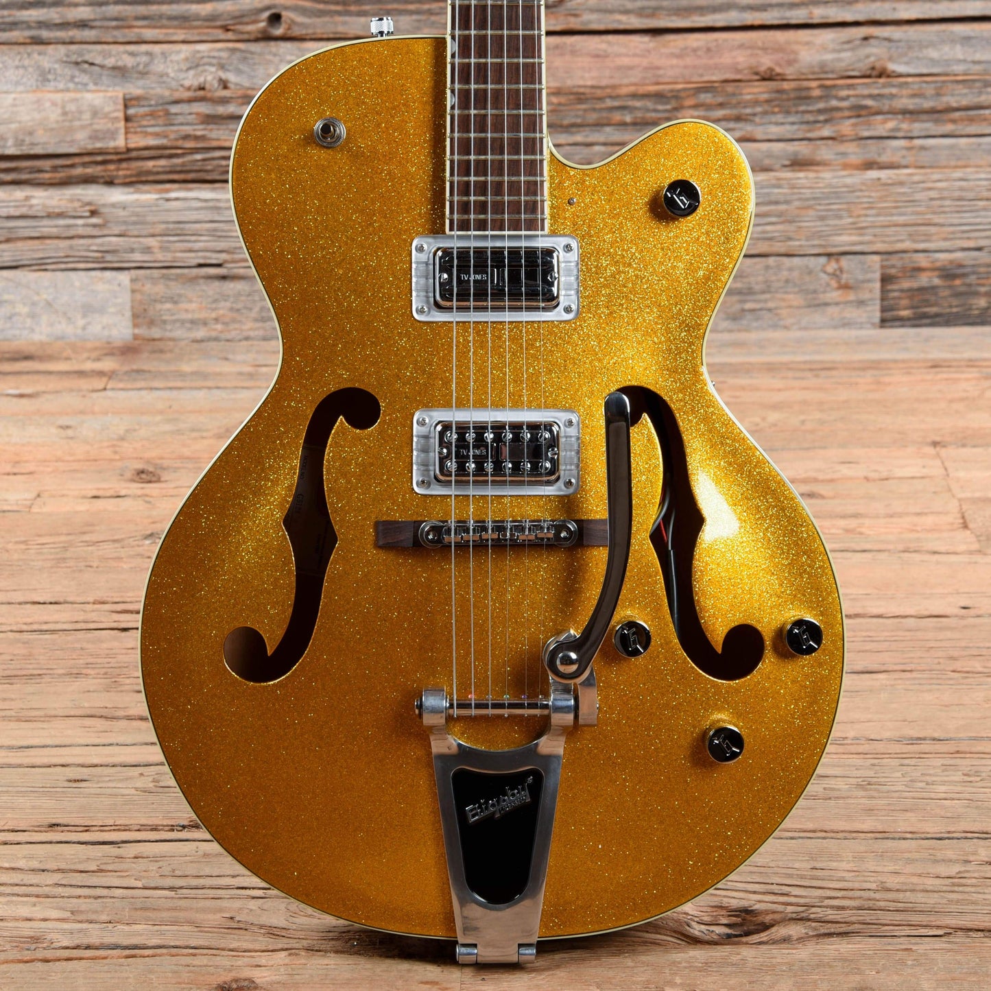 Gretsch Electromatic G5128 Archtop Gold Sparkle 2004 Electric Guitars / Hollow Body