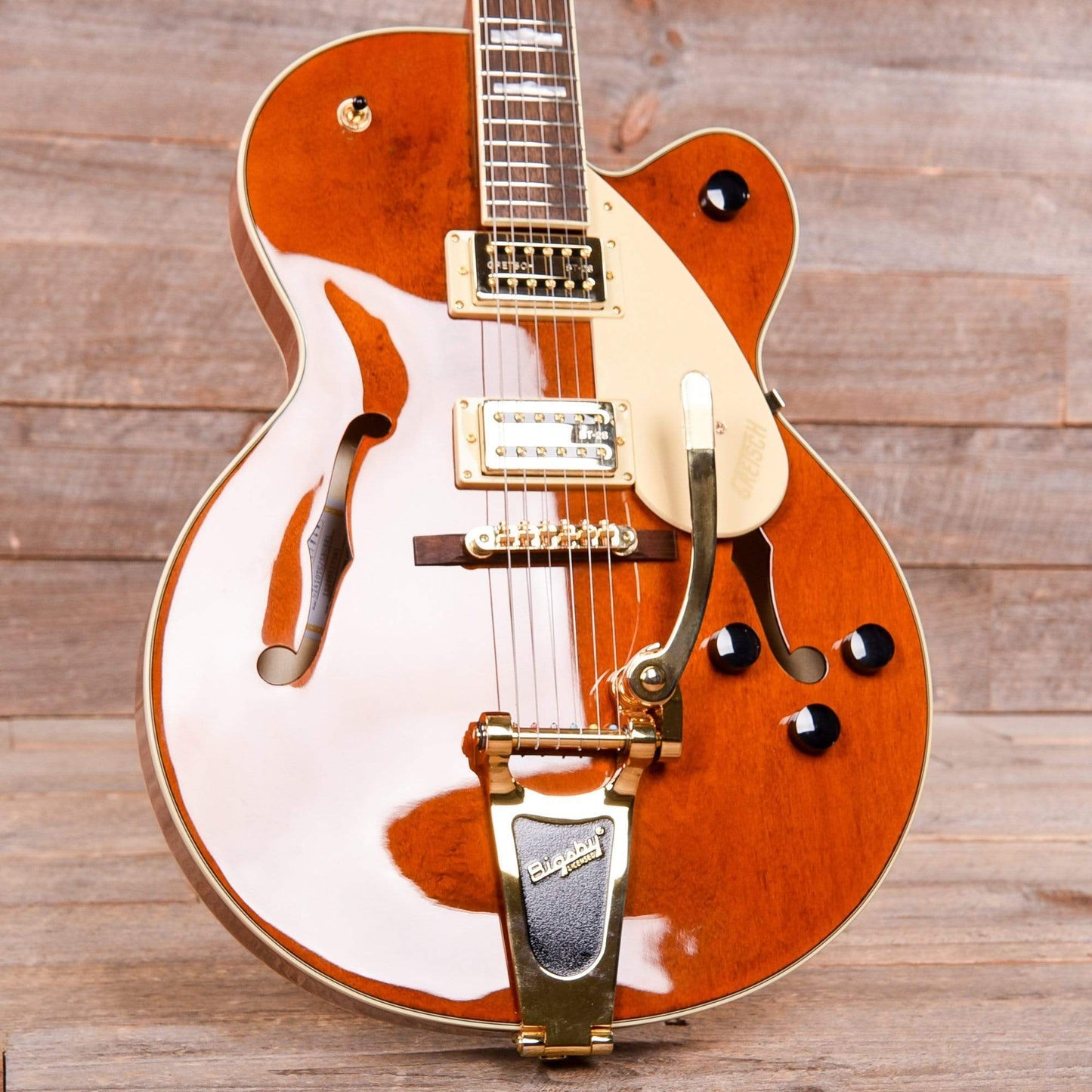 Gretsch G2410TG Streamliner Hollow Body Single-Cut and Gold Hardware Single Barrel w/Bigsby Electric Guitars / Hollow Body