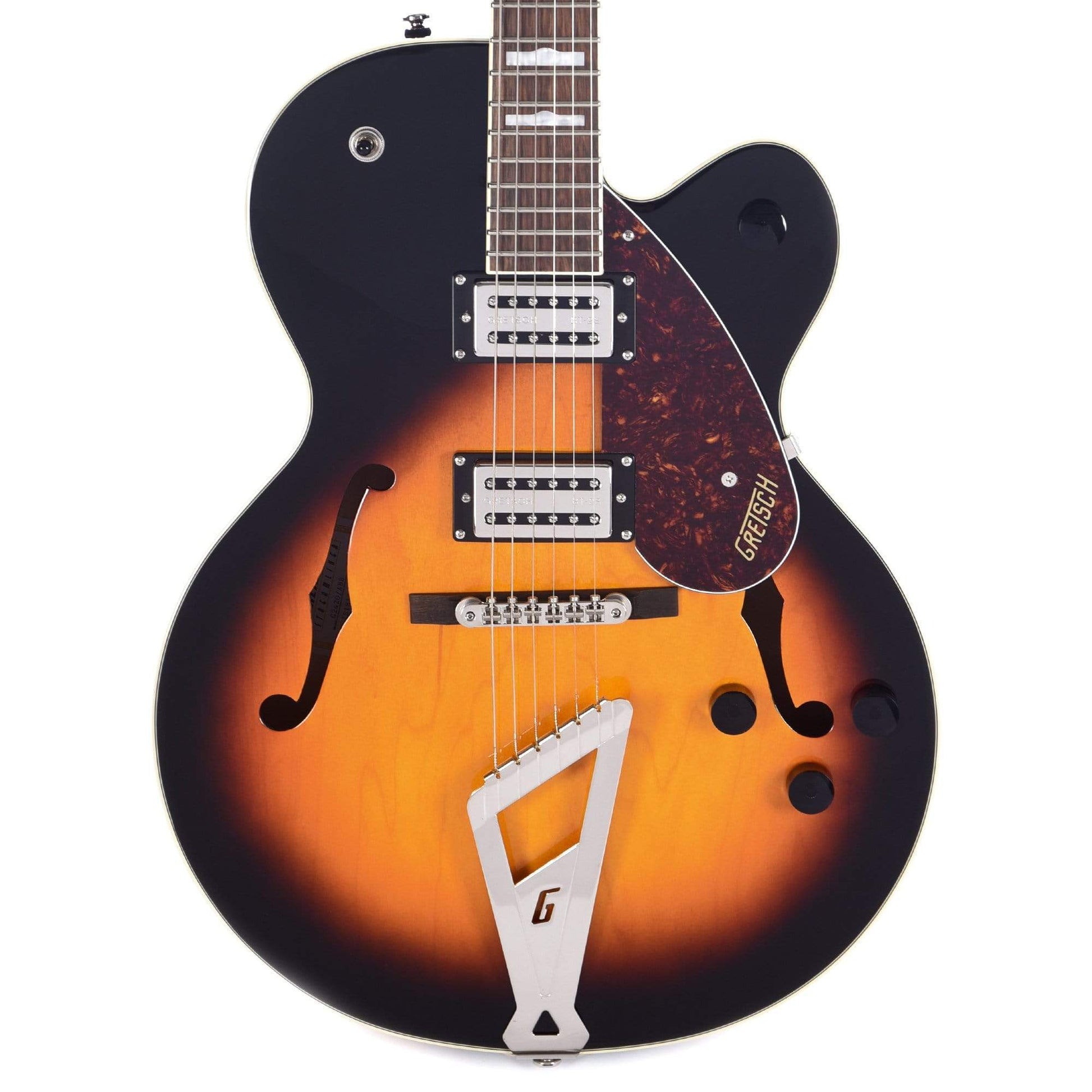 Gretsch G2420 Streamliner Hollow Body Aged Brooklyn Burst w/V-Stoptail & Broad'Tron Pickups Electric Guitars / Hollow Body