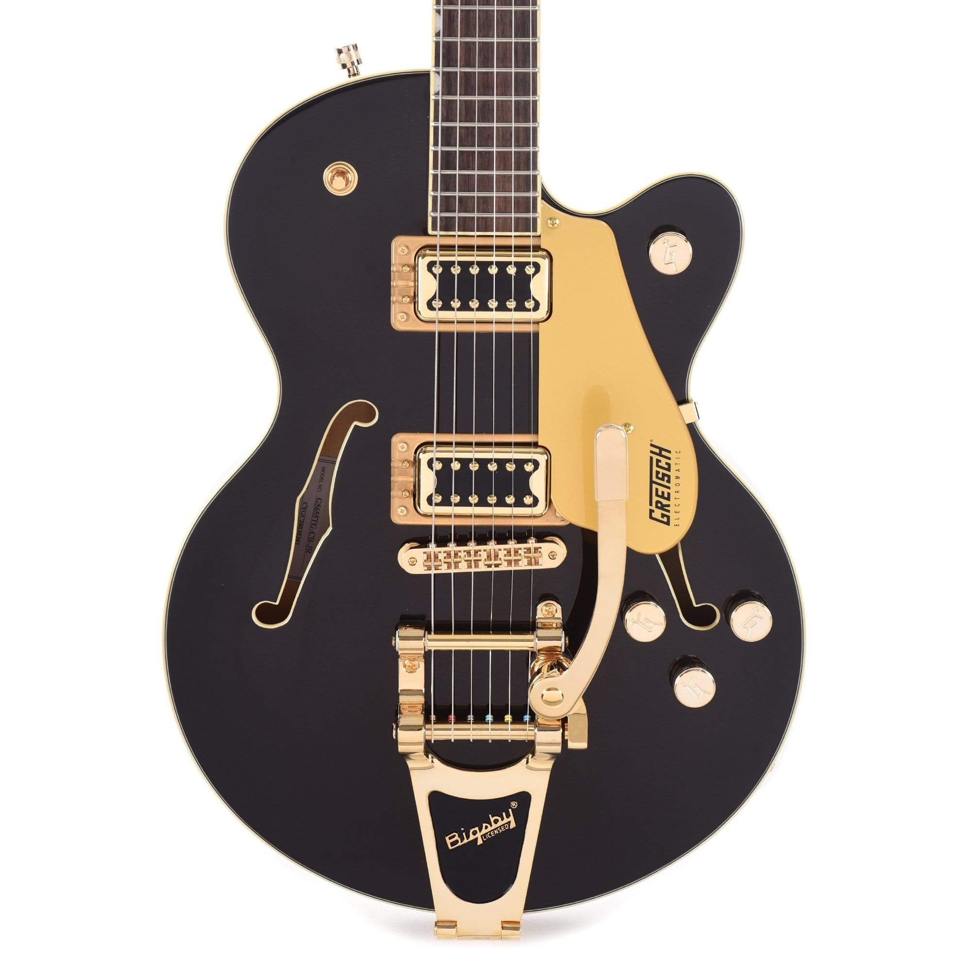 Center Block :: G5655TG Electromatic® Center Block Jr. Single-Cut with  Bigsby® and Gold Hardware, Laurel Fingerboard, Black Gold