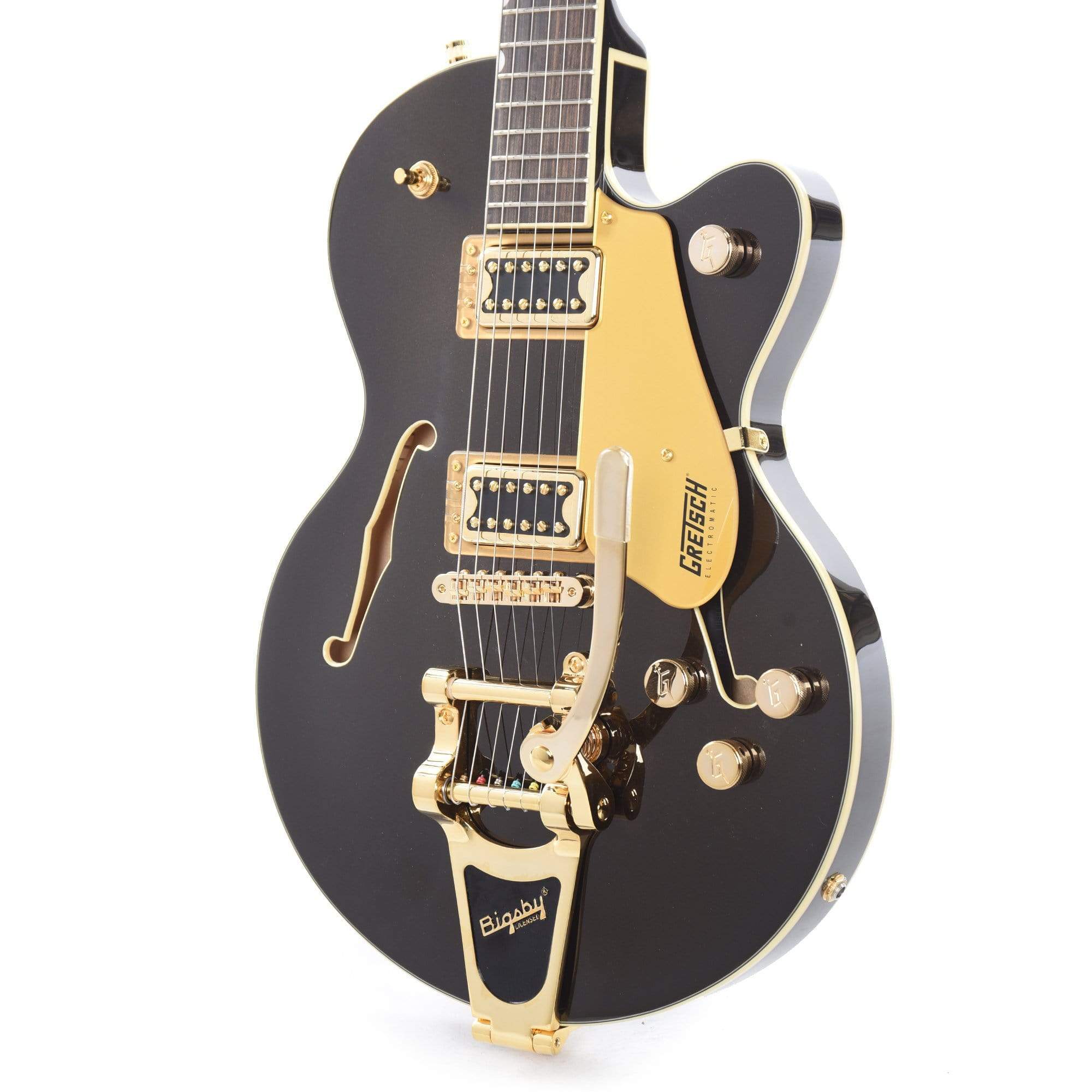 Gretsch G5655TG Electromatic Center Block Jr. Single-Cut Black Gold w/Bigsby & Gold Hardware Electric Guitars / Hollow Body