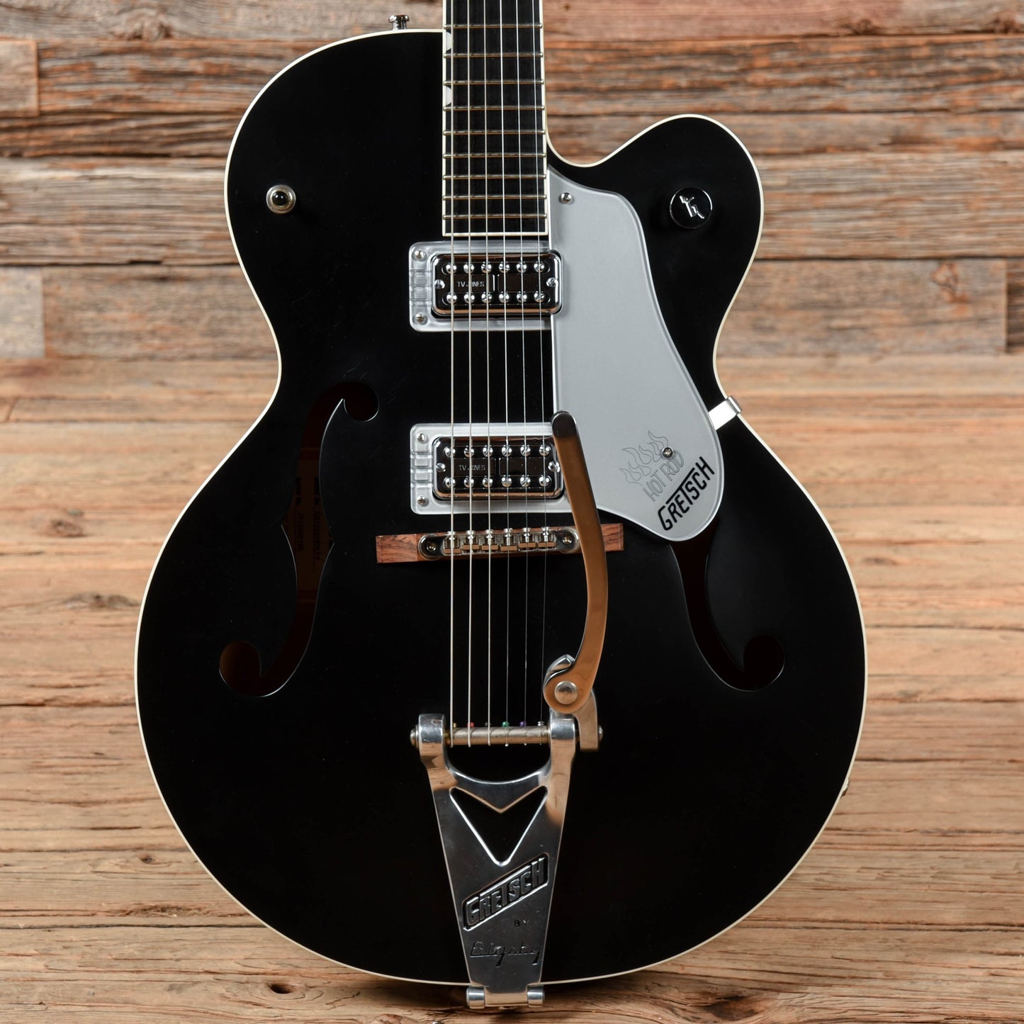 Gretsch G6120SHBKTV Setzer Hot Rod Flat Black 2012 Electric Guitars / Hollow Body