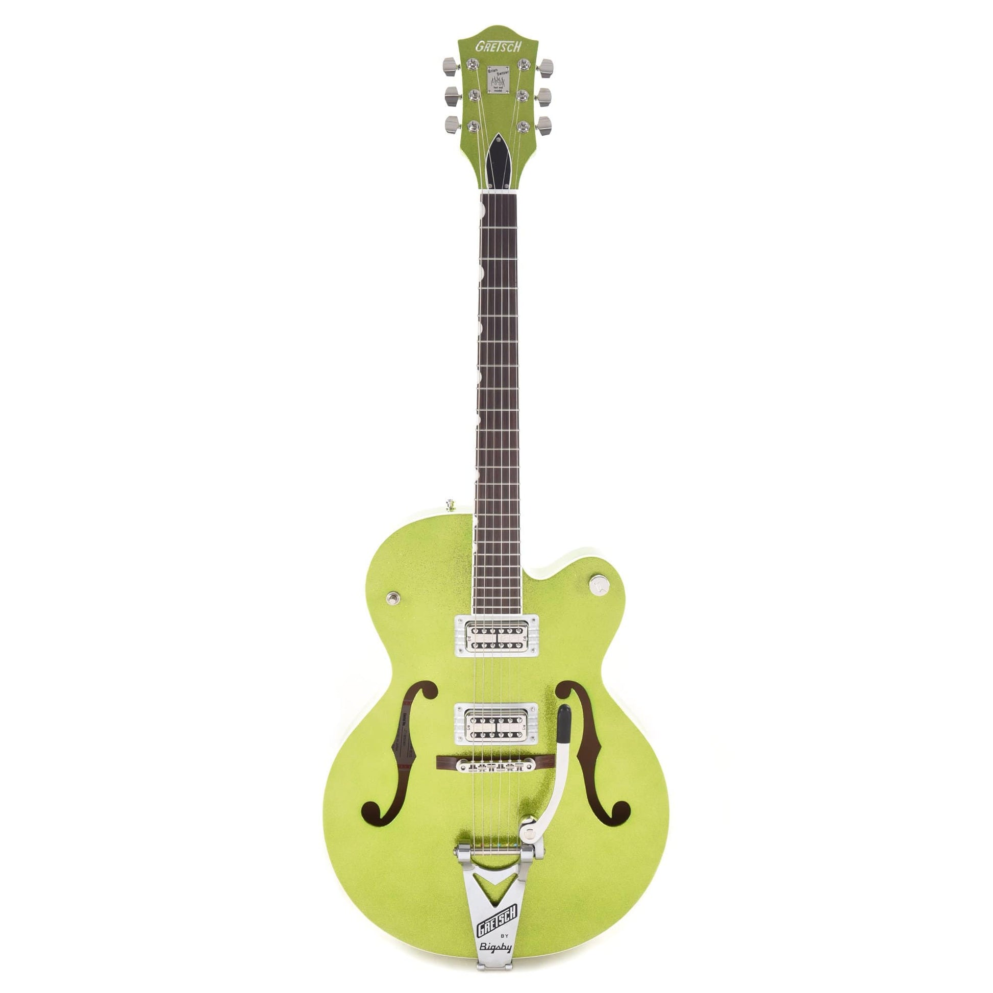 Gretsch G6120T-HR Brian Setzer Signature Hot Rod Hollow Body Extreme Coolant Green Sparkle Electric Guitars / Hollow Body