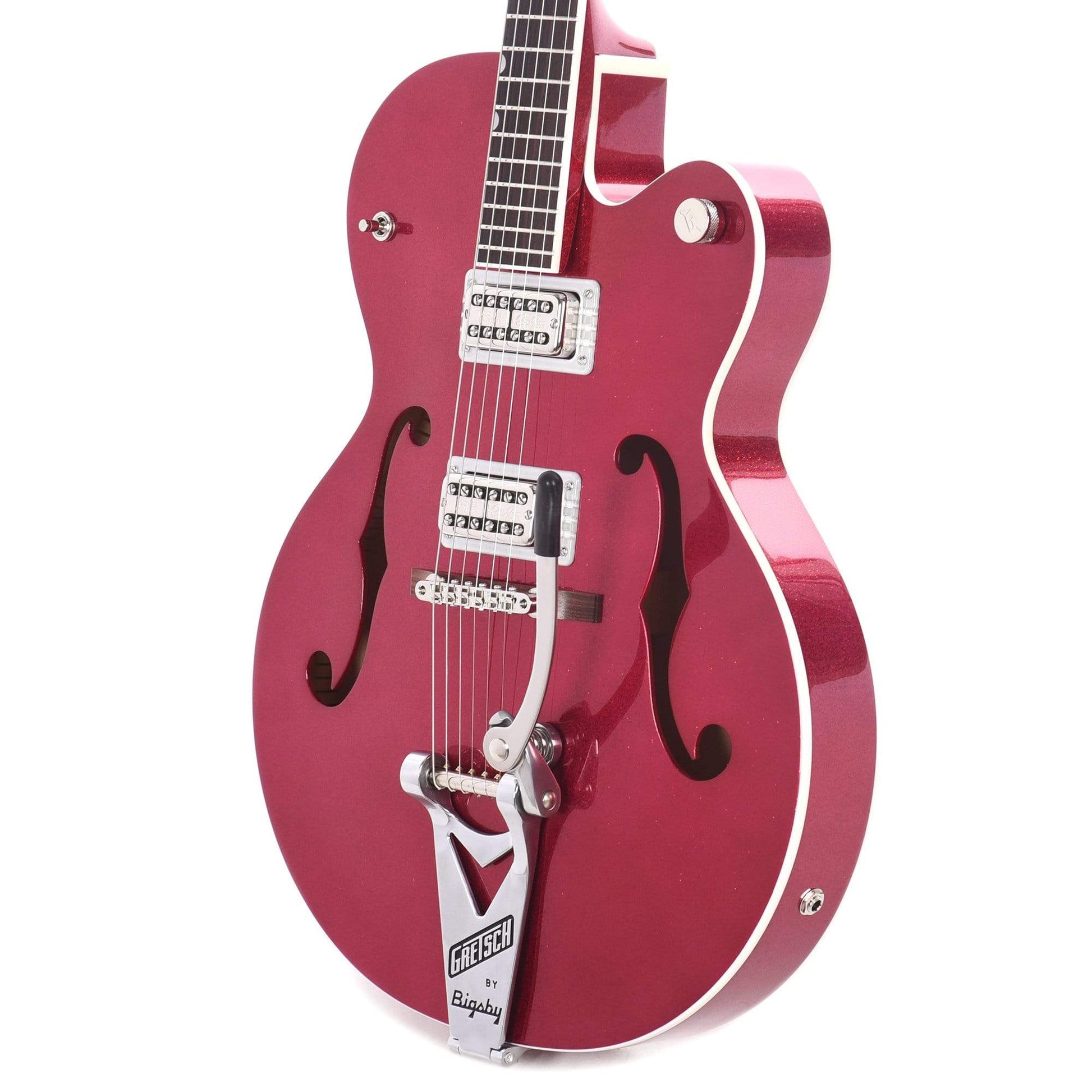 Gretsch G6120T-HR Brian Setzer Signature Hot Rod Hollow Body Magenta Sparkle w/Bigsby Electric Guitars / Hollow Body