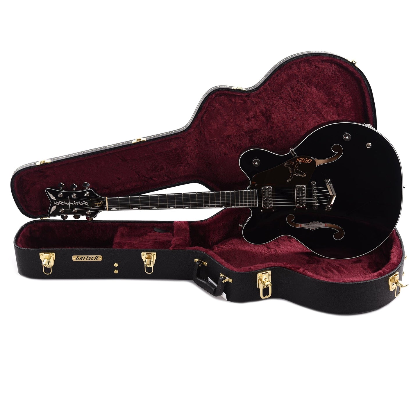 Gretsch G6136-RF Richard Fortus Signature Falcon Center Block Black w/V-Stoptail Electric Guitars / Hollow Body