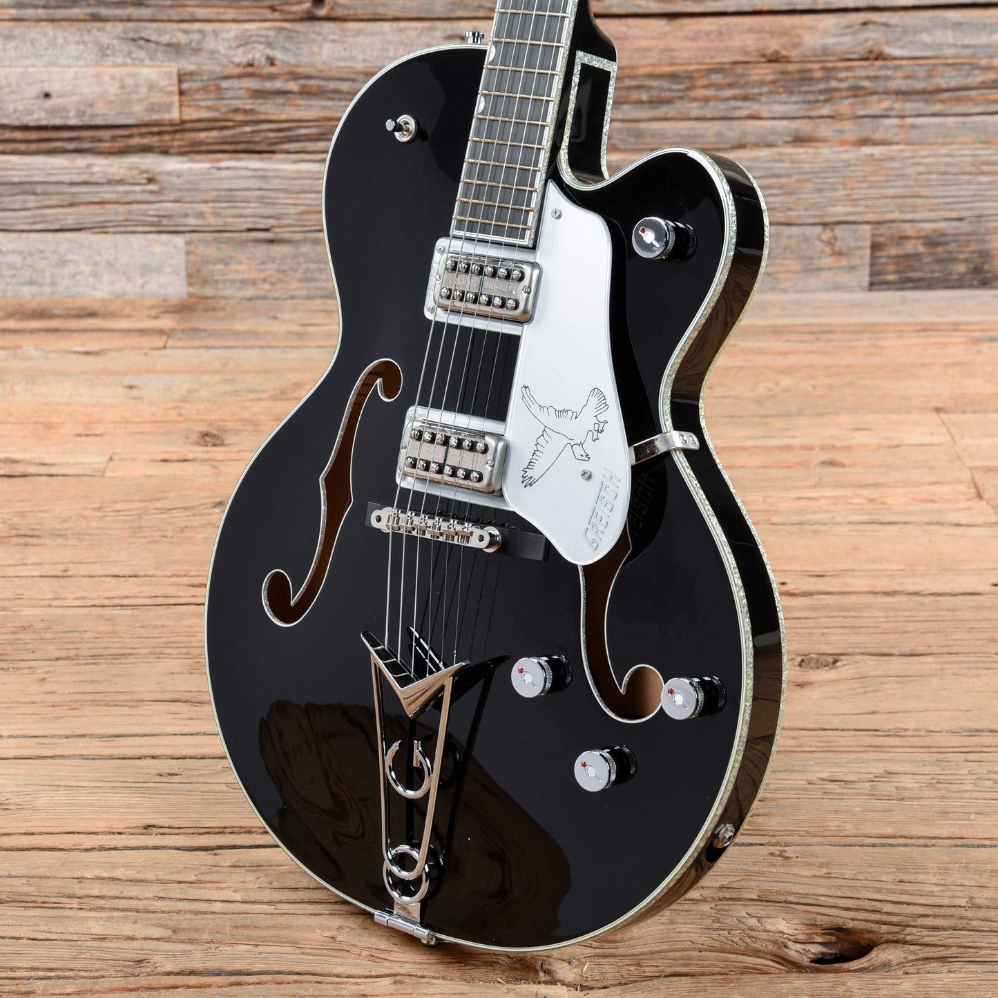 Gretsch G6139CBSL Silver Falcon Single Cutaway Center Block Black 2014 Electric Guitars / Hollow Body