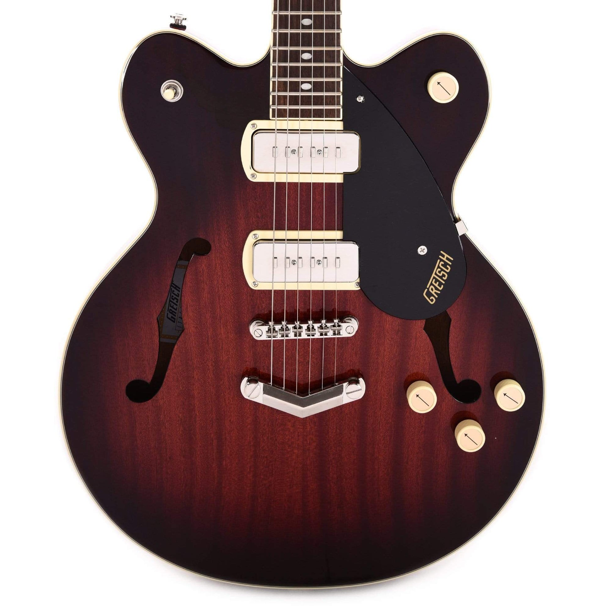 Gretsch G2622-P90 Streamliner Center Block Double-Cut P90 Claret Burst w/V-Stoptail Electric Guitars / Semi-Hollow