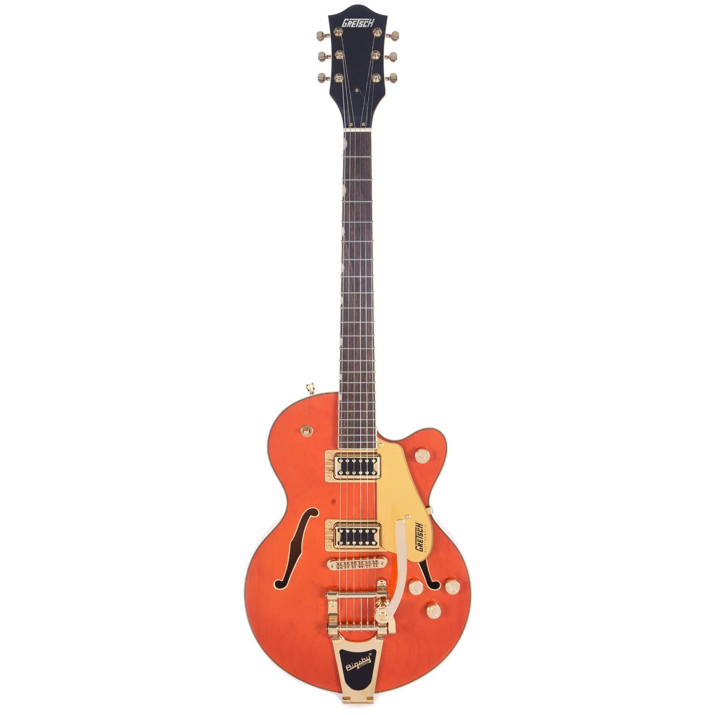 Gretsch G5655TG Electromatic Center Block Jr. Orange w/Bigsby & Black Top Broad'Tron Pickups Electric Guitars / Semi-Hollow